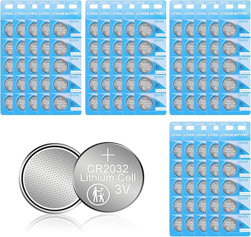 WANZELONYO CR2032 Batería CR 2032 3 voltios moneda batería batería de litio 230 mAh 160 unidades