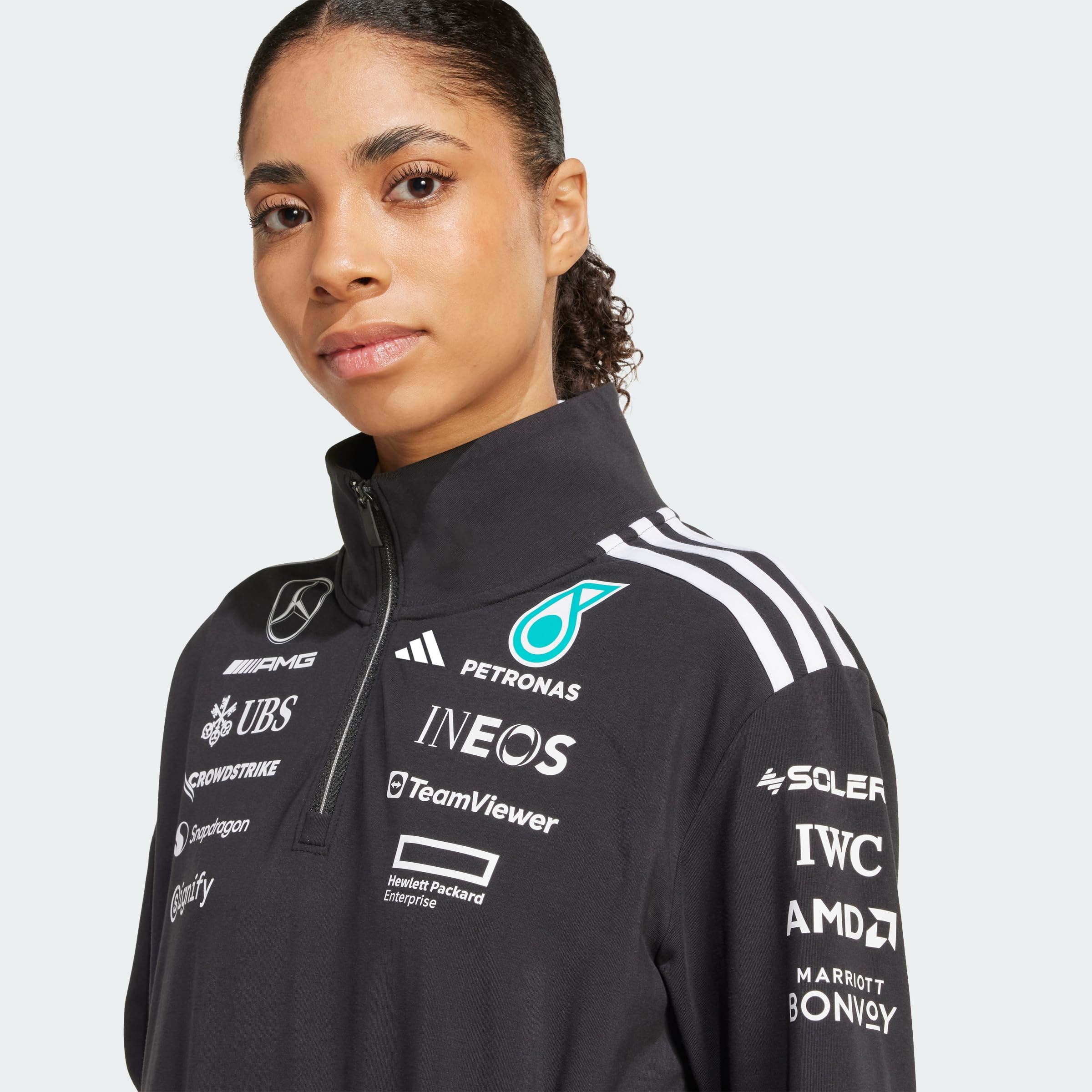 adidas Mercedes - Amg Petronas Formula One Team Team Quarter Zip Women Sudadera Mujer