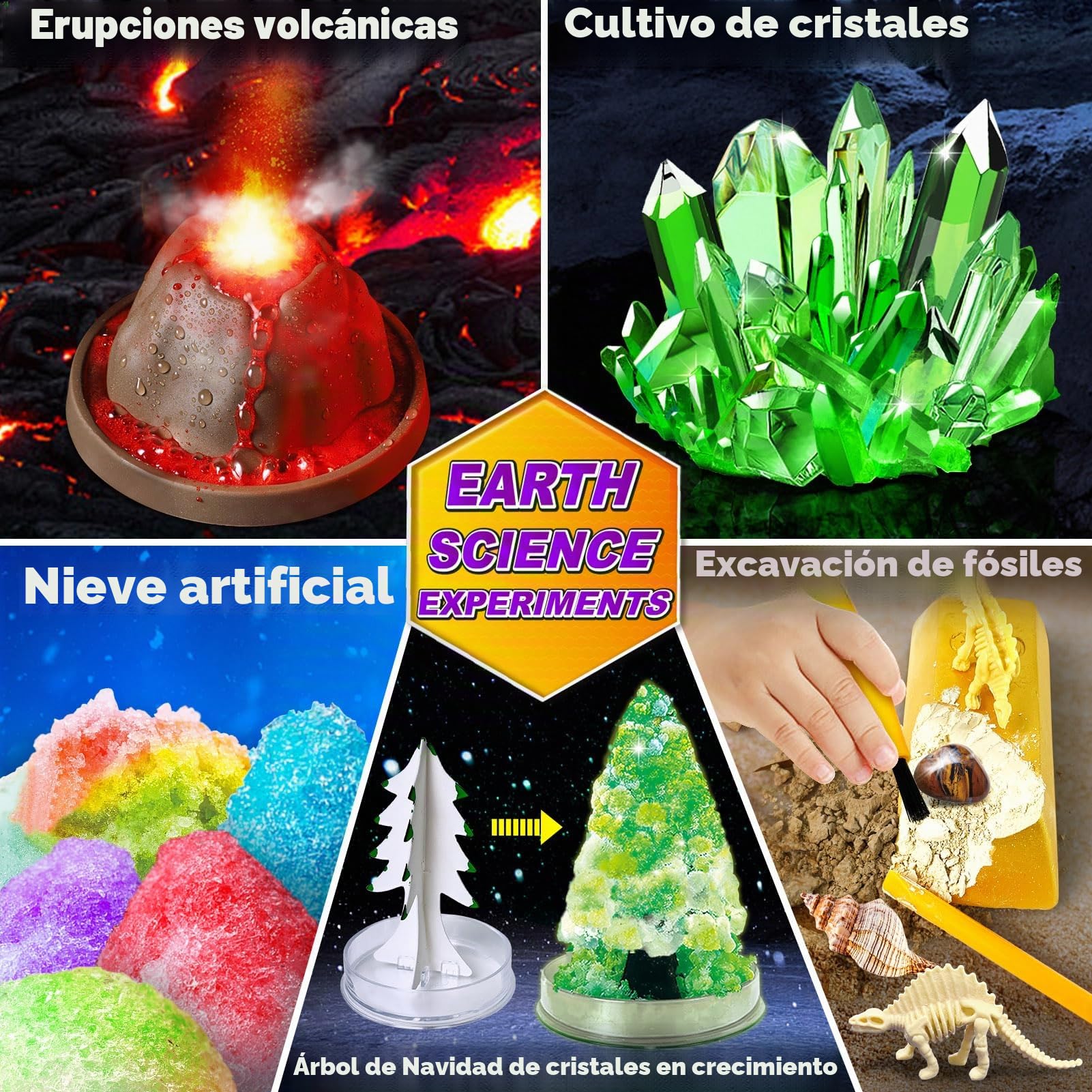 UNGLINGA Kits de Ciencia de 150 experimentos para niños, proyectos Stem Juguetes educativos para niños, Ideas de Regalo de cumpleaños