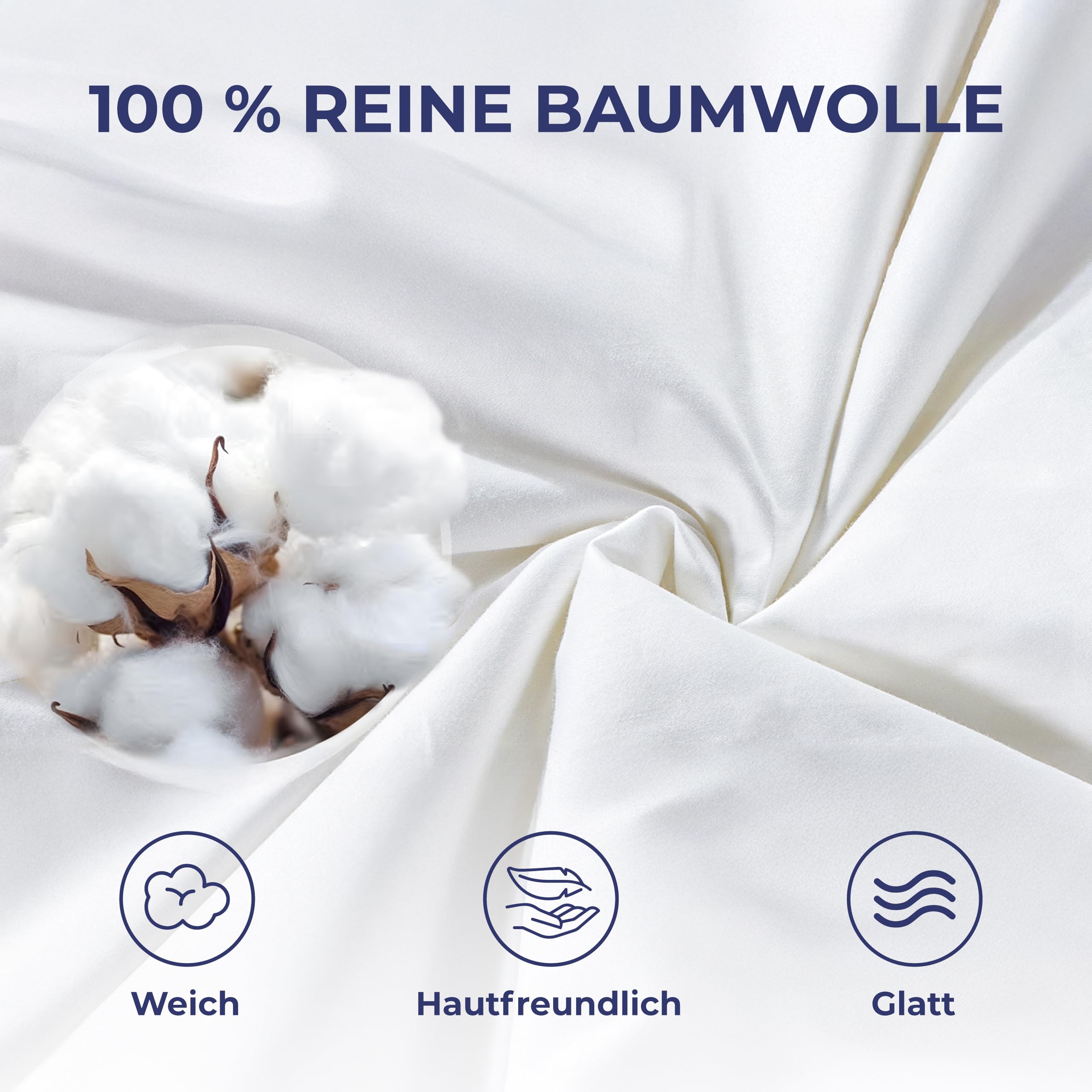 SLEEP COMFY Leichte Sommerdecke 240x220cm, Baumwolle mit Mikrofaserfüllung Bettdecke ohne Bezug, Atmungsaktiv & Waschbar steppdecke, Oeko-TEX Zertifiziert