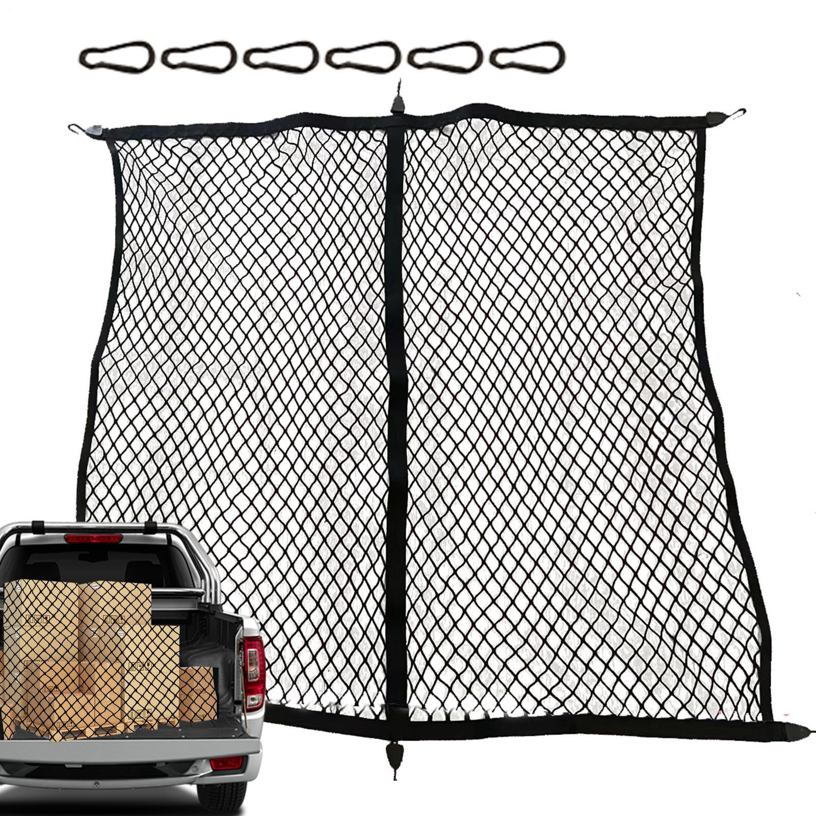 Organizer in rete per pickup, rete cargo per camion, rete cargo per rimorchi, SUV, rete cargo ATV, rete da carico resistente, organizer in rete per pickup, camion, rimorchi, Suv, Atv/utv e persino
