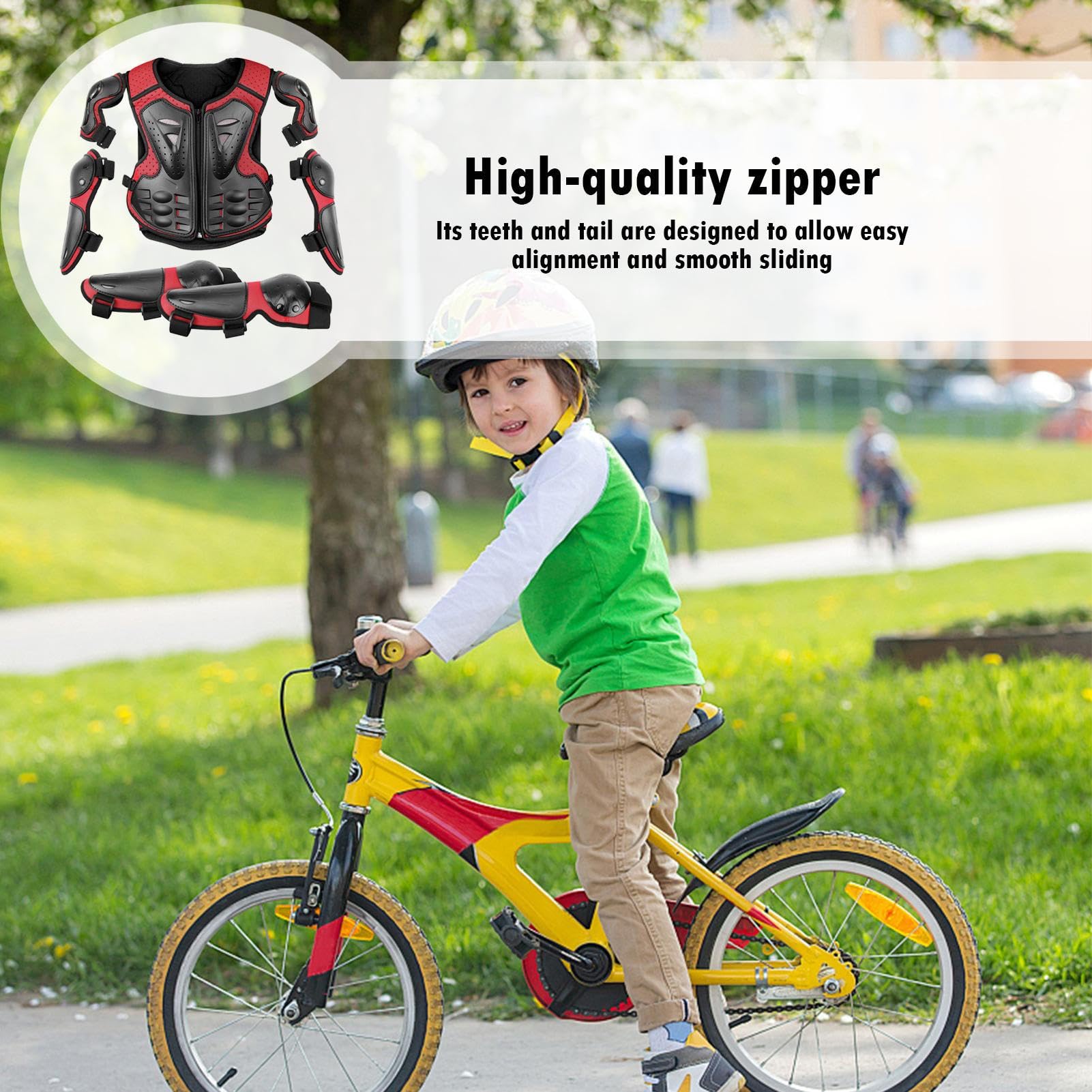 Protezione per moto per equipaggiamento per moto, protezione della carrozzeria dei bambini, combinazione di braccio, per attrezzatura da ciclismo fuori strada, gomitiere, ginocchiere, Protect