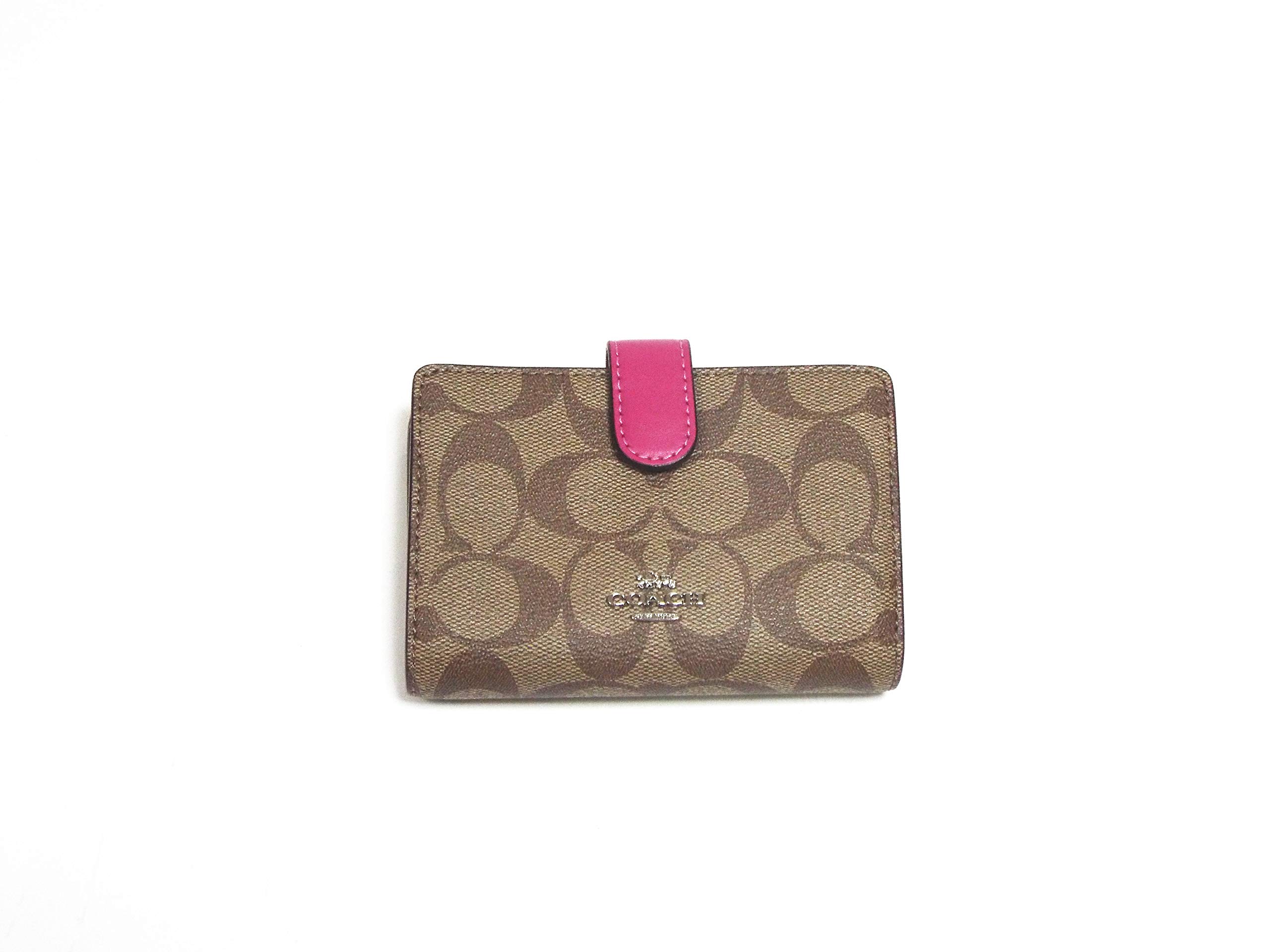 Amazon.co.jp: COACH Signature Corner Zip Bifold Wallet 23553 PxK