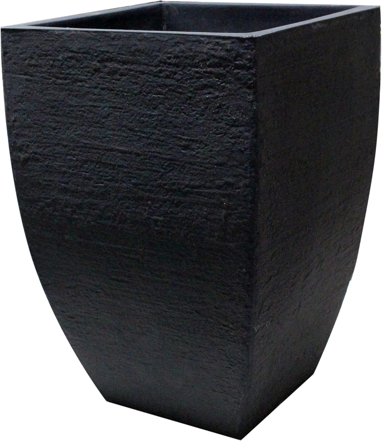 JAPI Pottery Modern Square Plastic Planter Patio, Lawn