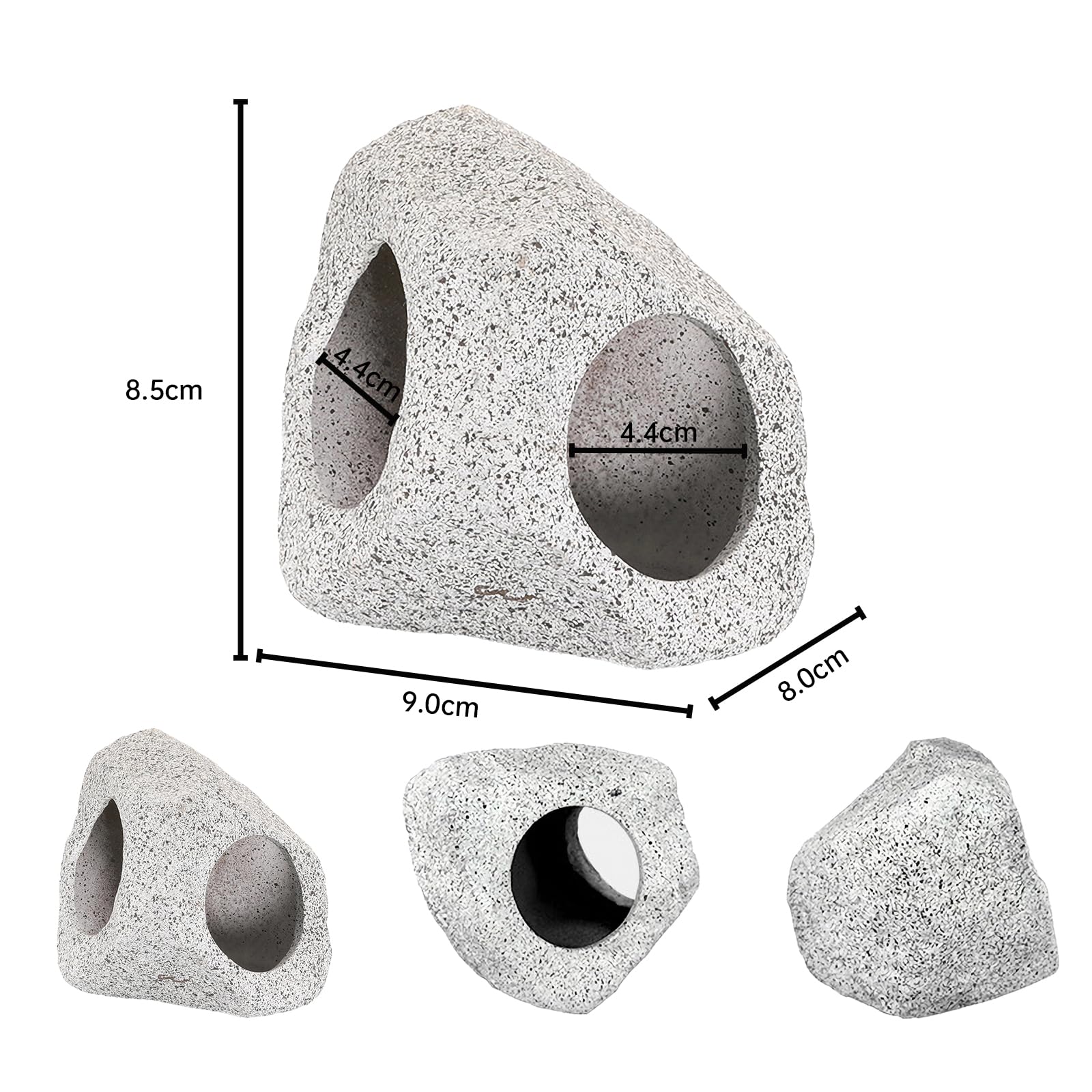 Roches pour Aquarium, Cachette d'aquarium pour Animaux pour Poisson à se Reproduire, Jouer et se Reposer, Petites Céramique Pierres Décoratives pour Aquarium (A)
