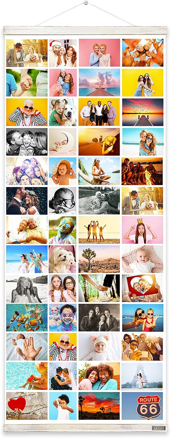 AKANA Picture Pockets Style Large Blank White MultiPhoto Display