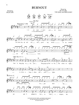 Amazon.com: Green Day Dookie | Authentic Guitar Tab Songbook