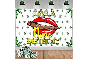 4X6ft Happy Birthday Party Have A Dope Decorations Banner White Green