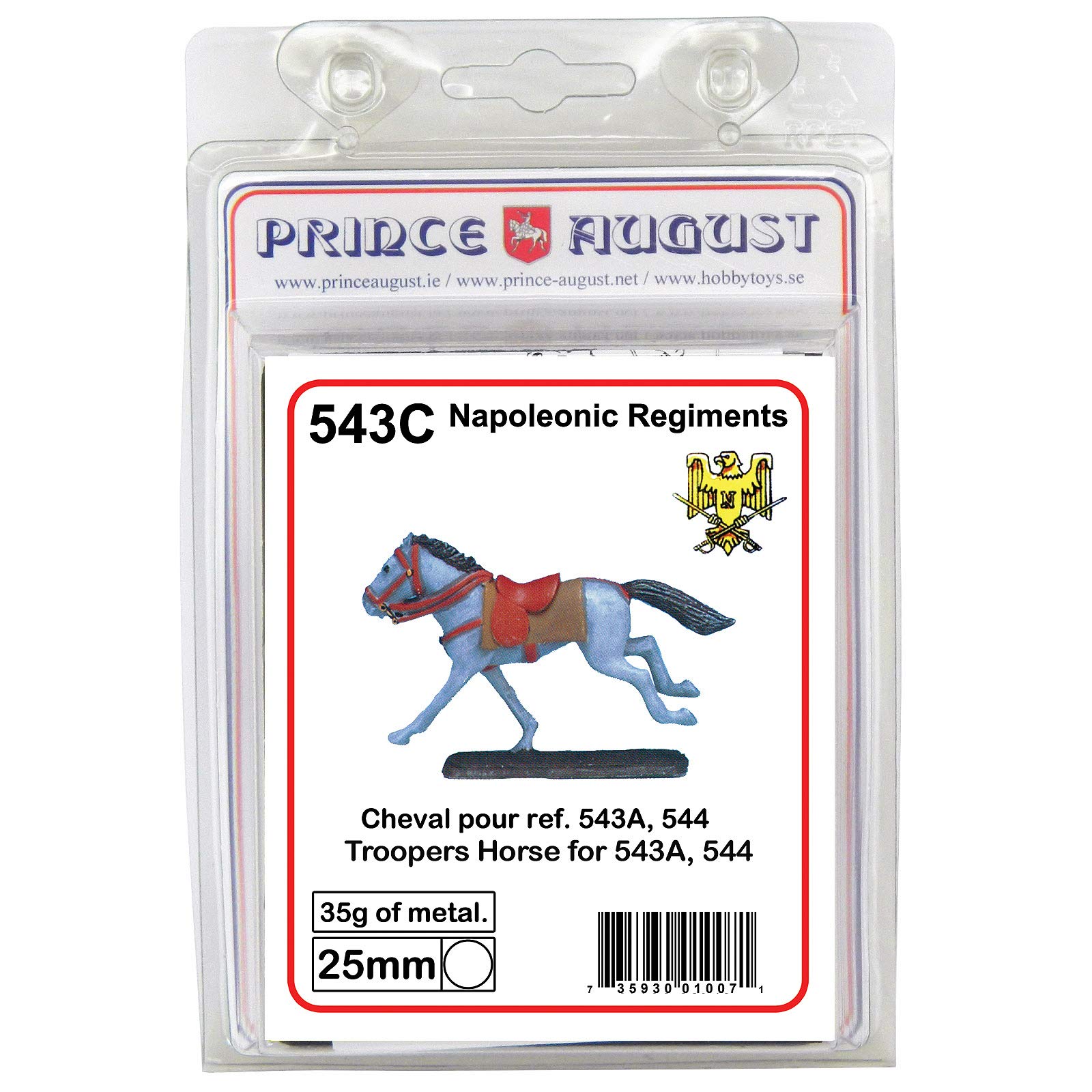 Moule à couler Prince August PA543C figurine cheval de soldat britannique hobby