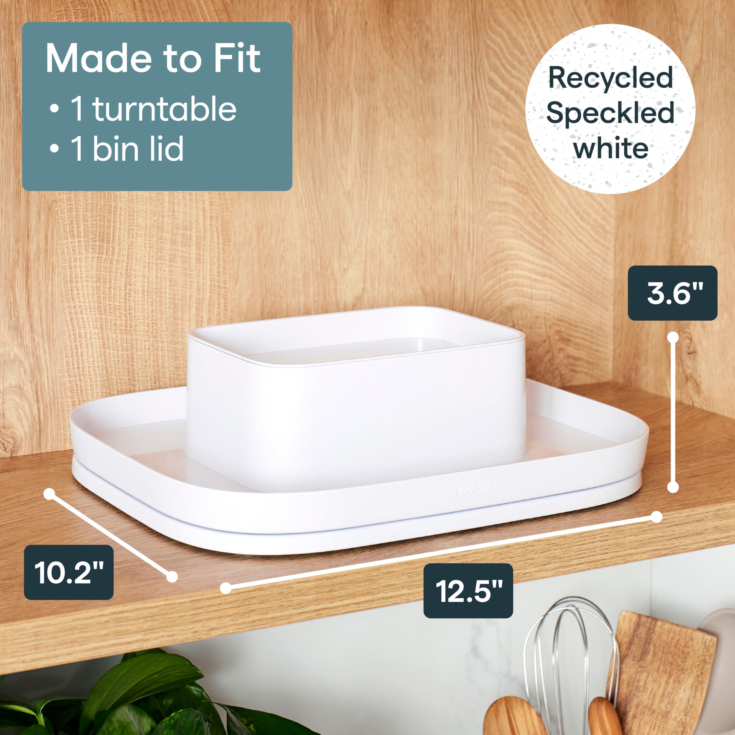 Amazon.com: YouCopia MagicTrack Spice Turntable, 2-Tier Rectangle