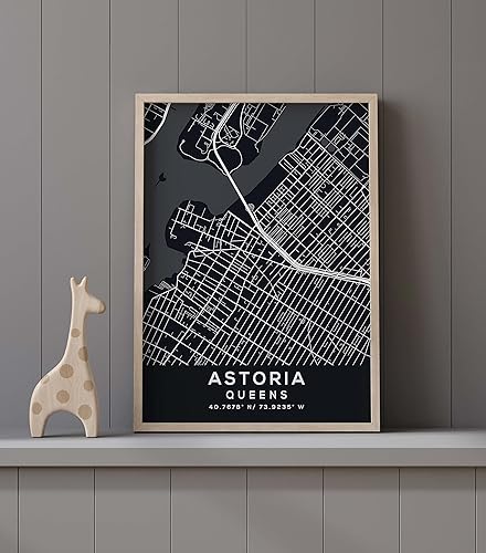 Miniatura 9 de Map of Astoria, Queens, Evening (16x20)