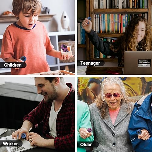 Miniatura 86 de WTYCD El Fidget Retro original: Juego de control clásico de goma Fidget Focus Toy con funciones de 8 vueltas y cordón - perfecto para aliviar