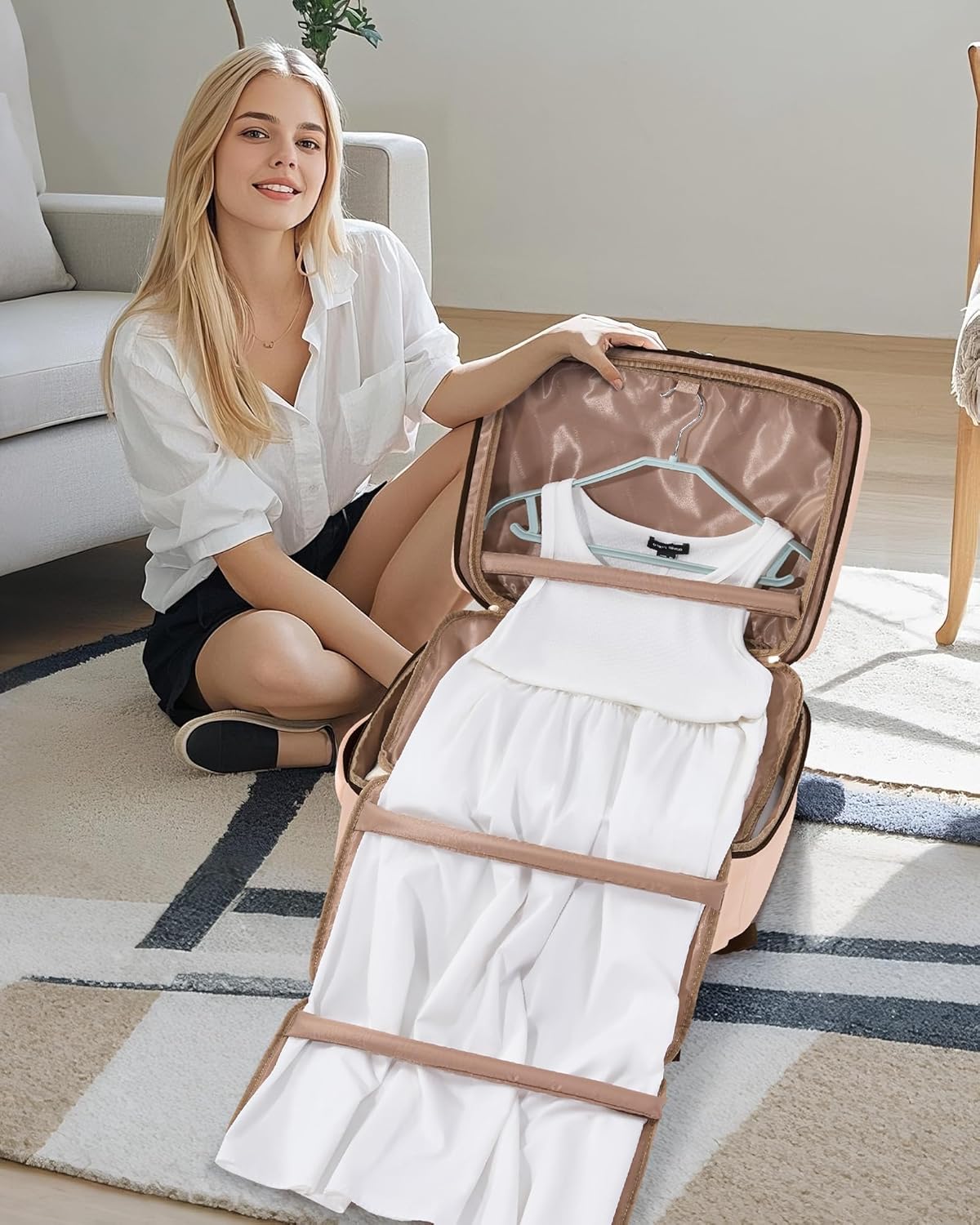 LOVEVOOK Travel Backpack for Women Men with Garment Bag, 50L