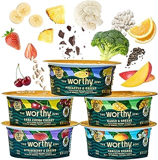 WORTHY BOWL Fruit Snacks Blended Veggies  Fruit  Protein  and Fiber | Gluten Fre - Compare price