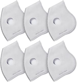 BASE CAMP Activated Carbon Replacement Filters Only for M PRO, M Plus or M Cross Mask,N Plus Mask (6 Filter)