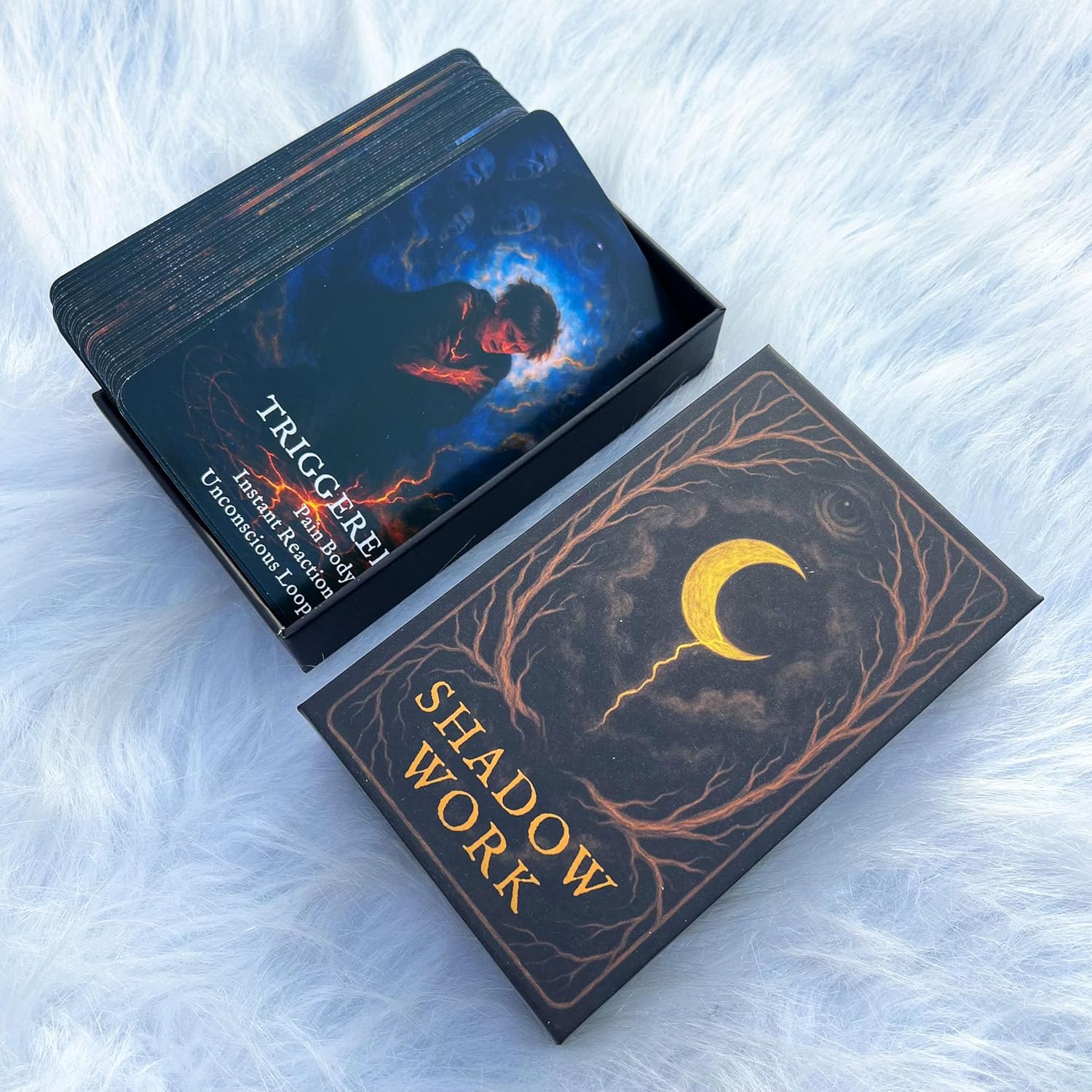 GZXINKE Shadow Work Oracle Deck, 54 Healing Oracle Cards for Beginners, Self-Discovery Cards for Inner Child, Trauma Release, and Spiritual Growth,Mindfulness Meditation, Tarot Reading Tool - Image 3