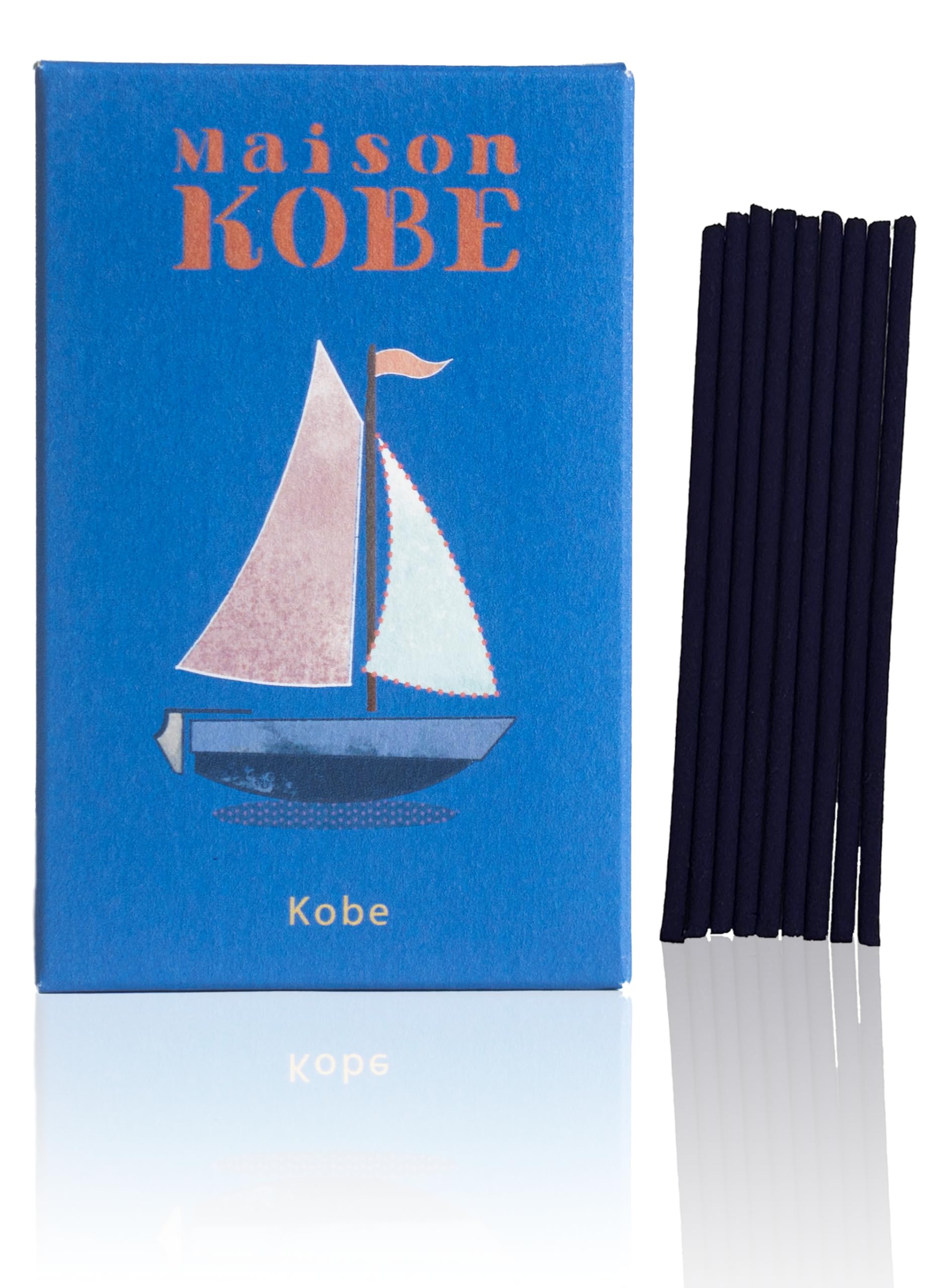 Maison KOBE - Incense Room Fragrance - Kobe: Sage Scent of Kobe Harbor Wind | Traditional Awaji Island Techniques, Relax, Gift, Present, Aroma : Home & Kitchen