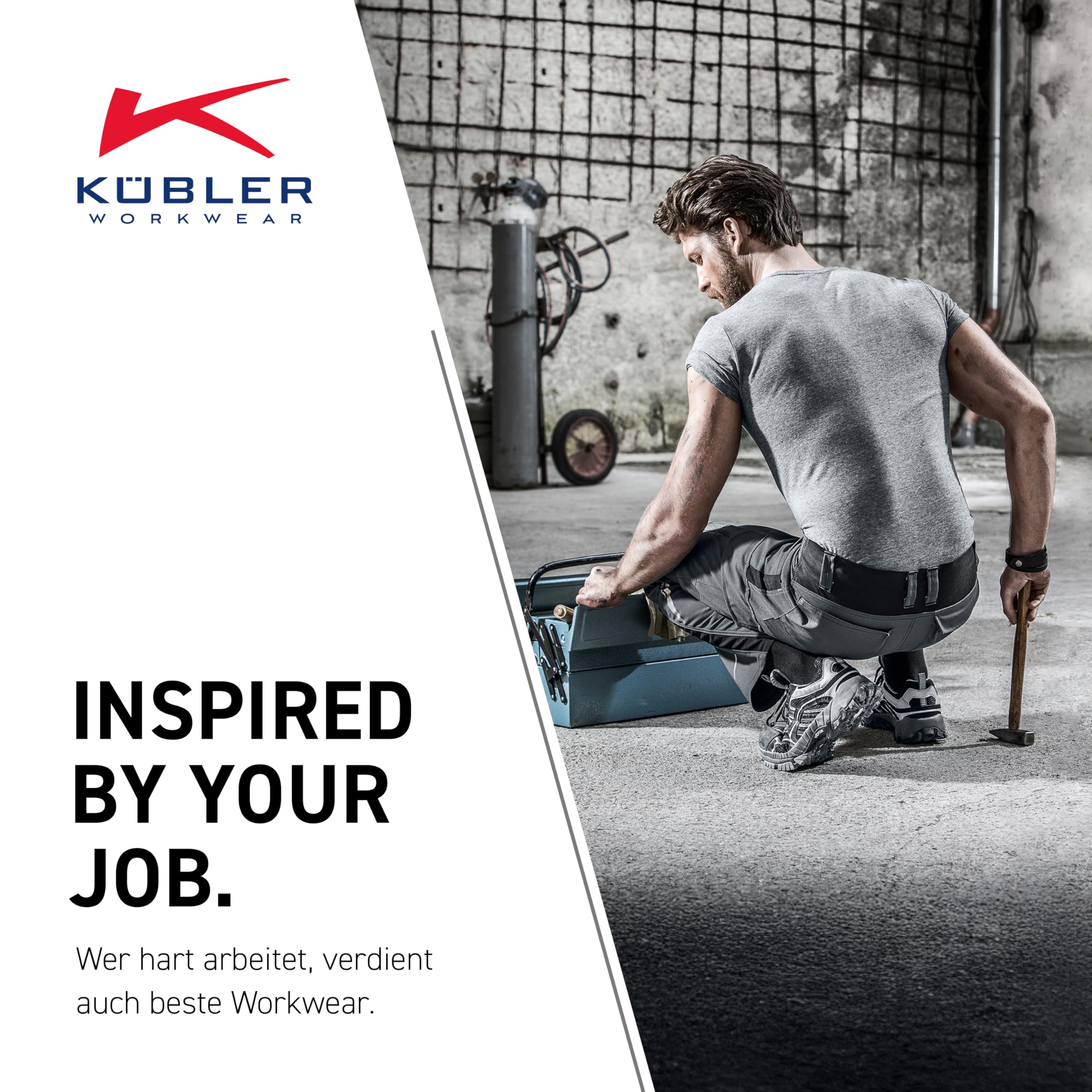 KÜBLER Pulsschlag Arbeitshose HIGH PSA 2 – ergonomische Linienführung, Knieschutztaschen, Werkzeugorganisation