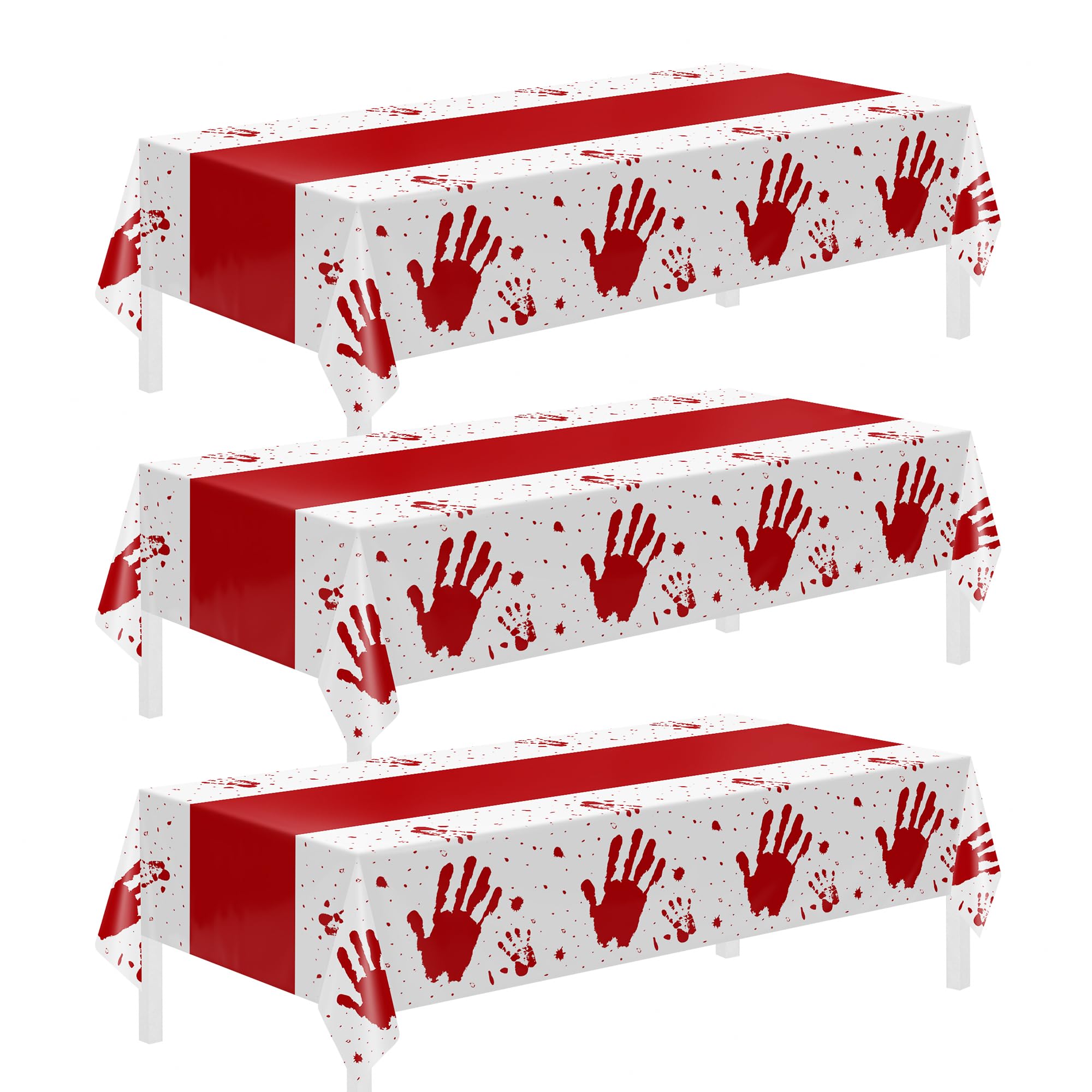 Childom 3 Pack Halloween Tablecloth Rectangle Table,Halloween Decorations