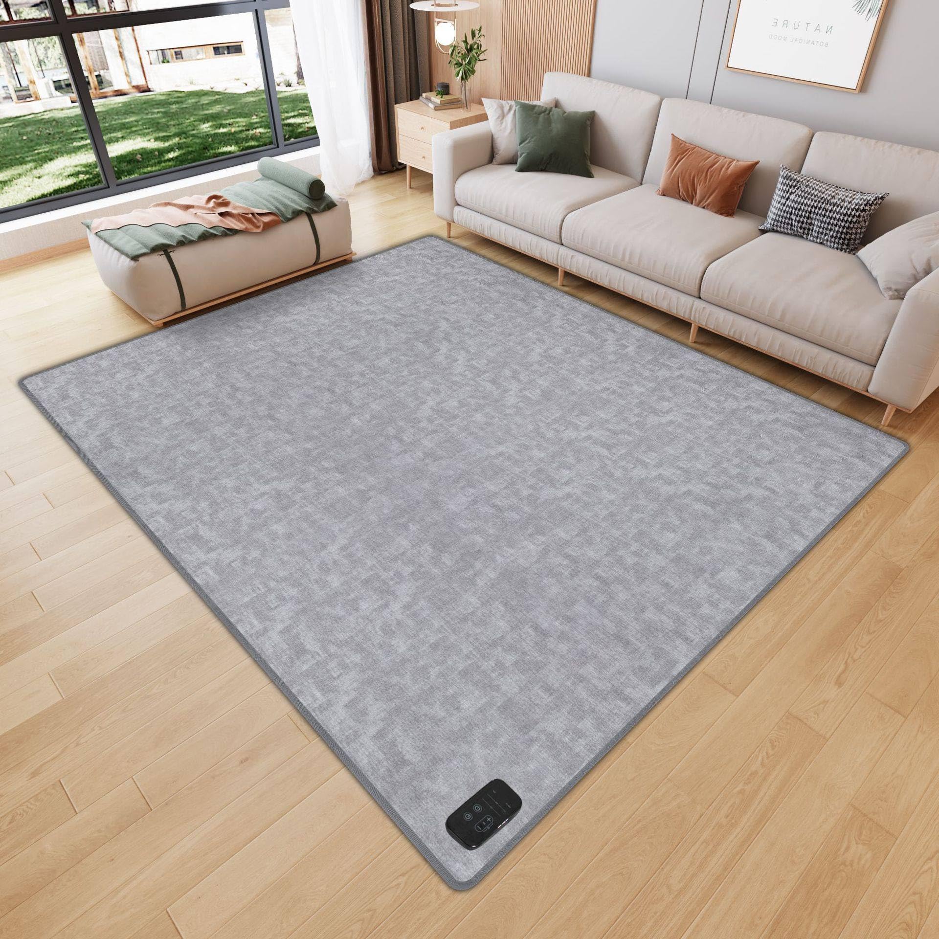 Tappeto riscaldato elettrico in cristallo di carbonio con tatEnergy Efficient Floor Warmer accogliente tappetino riscaldante per casa e ufficio inverno comfort soluzione di calore sicuro e veloce