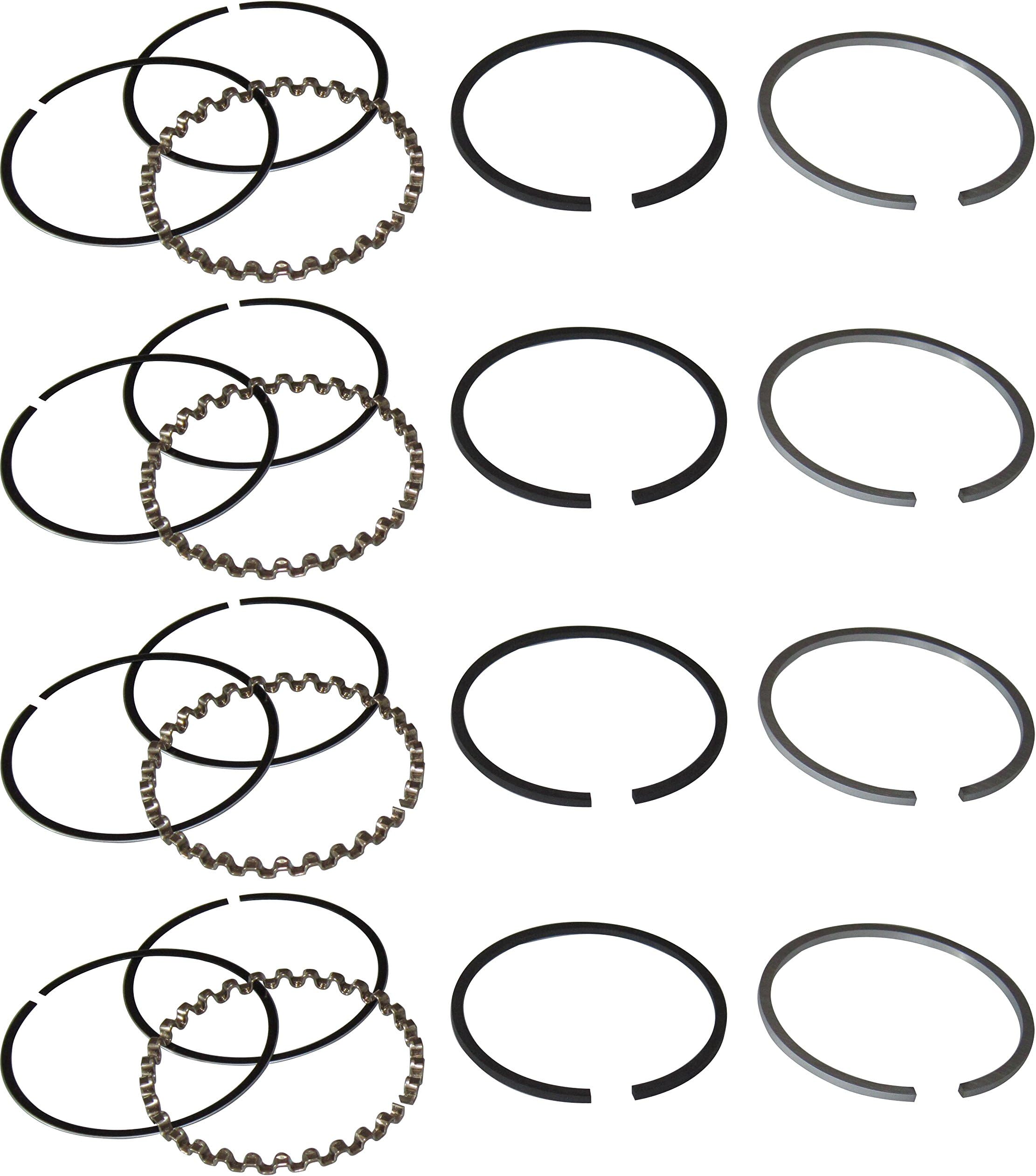 Premium Quality 4 Piston Rings Standard Made for IH International Cub Cub Lo Boy 154 184 185 C60.