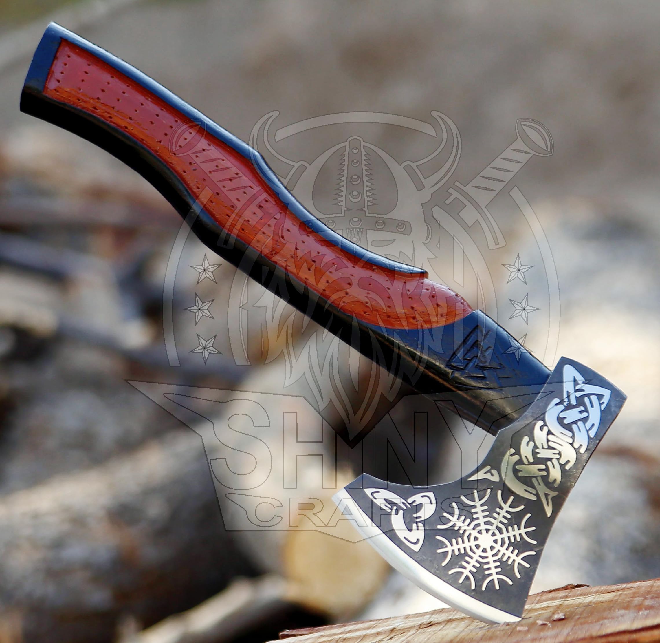 Amazon.com : SHINY CRAFTS® Handcrafted Viking Axe – Nordic