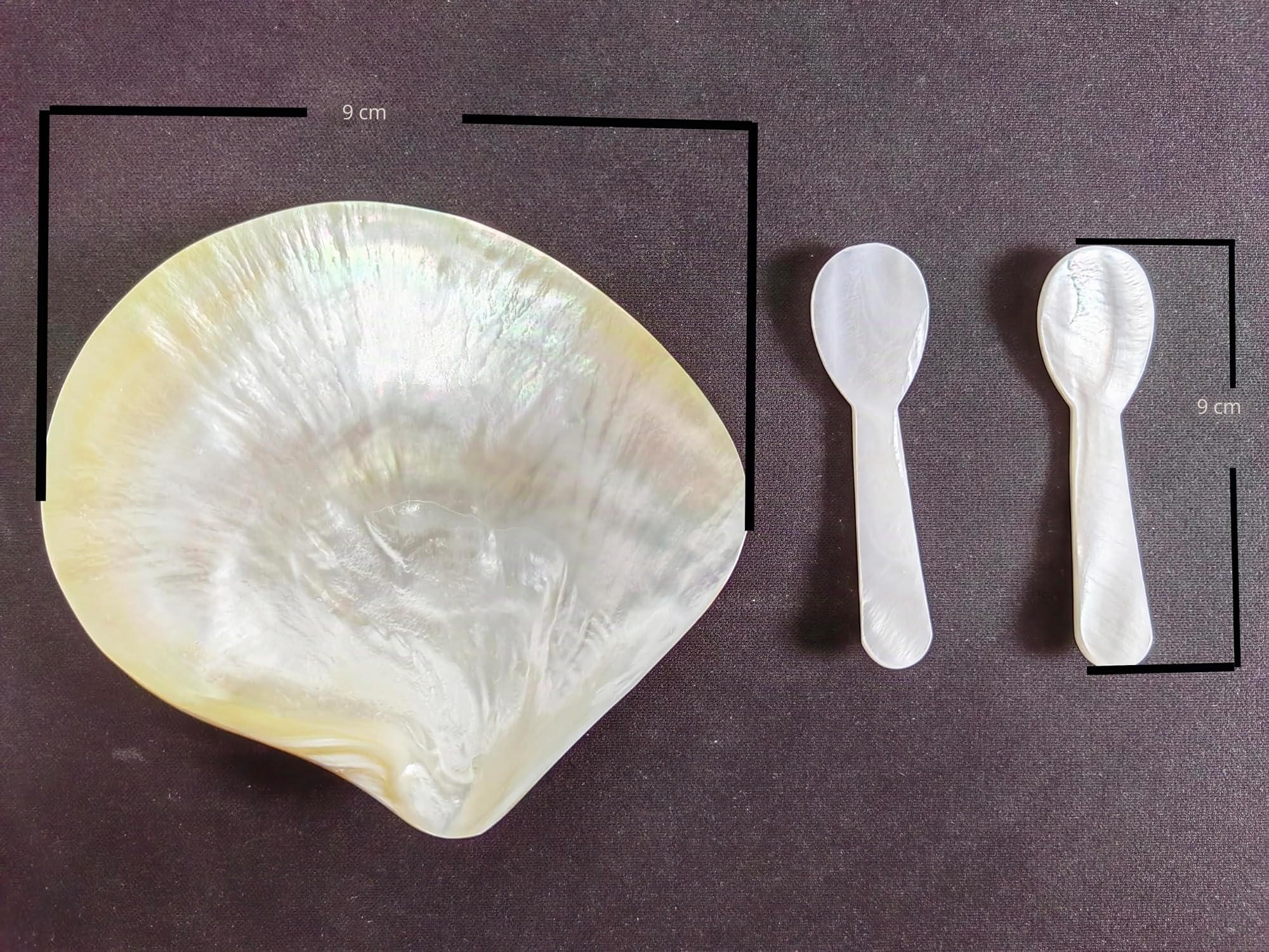 Ensemble de service à caviar - Cuillères à caviar - Ensemble de cuillères en nacre avec emballage cadeau - Pour servir des œufs de caviar et des desserts