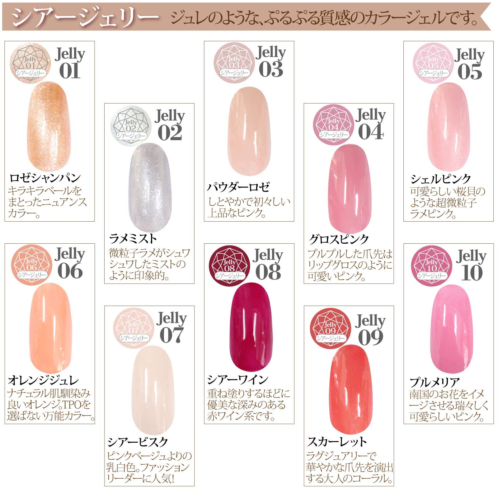 Amazon | Nail Recipe(ネイルレシピ) カラージェル ジェルネイル