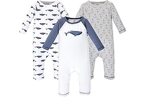 Whale Onesie: Comfy and Eco-Friendly Organic Cotton Coveralls