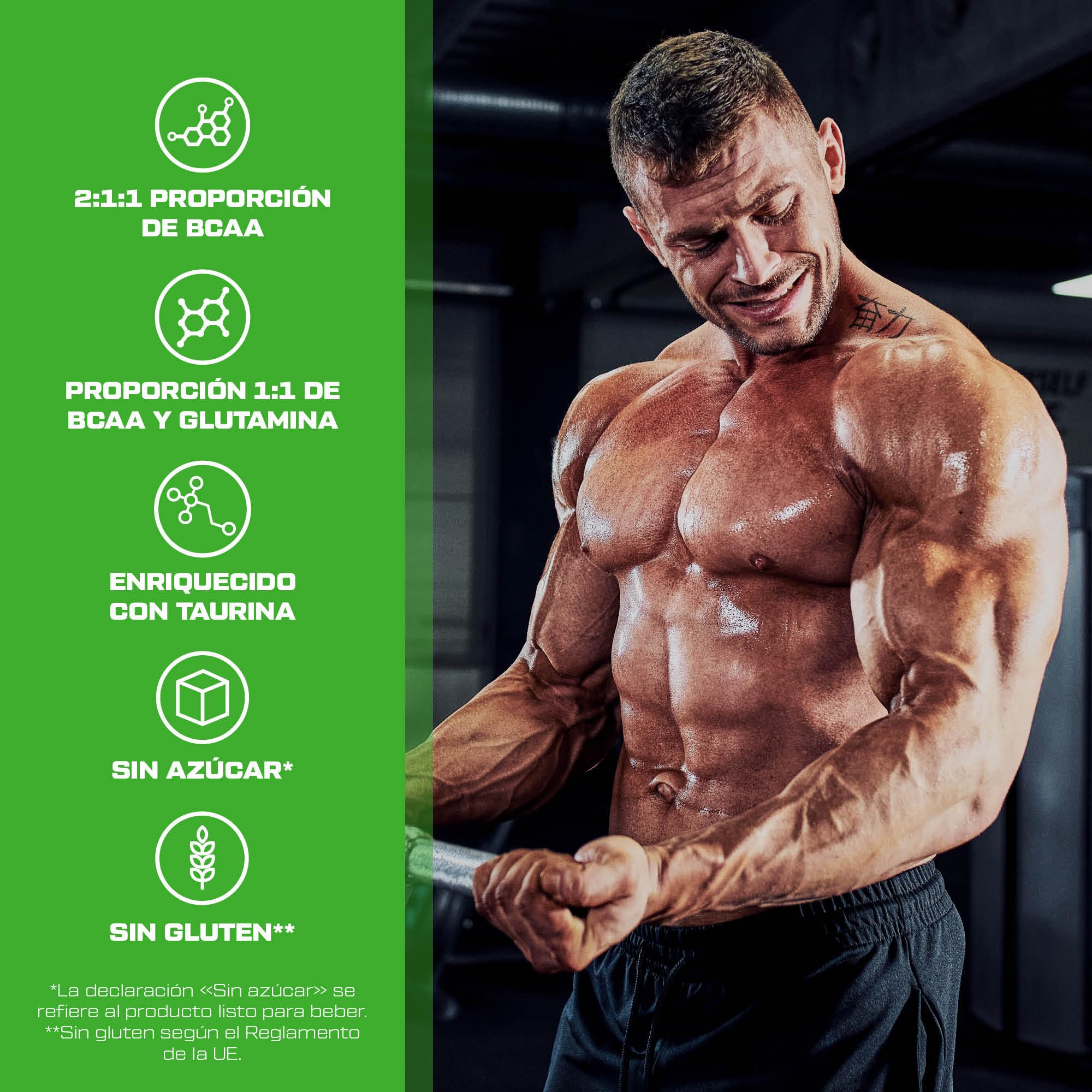 Scitec Nutrition BCAA + Glutamine Xpress - Mezcla de Aminoácidos Esenciales - con 5g 2:1:1 BCAAs - 5g Glutamina - Enriquecido con Taurina, 600 g, Lima