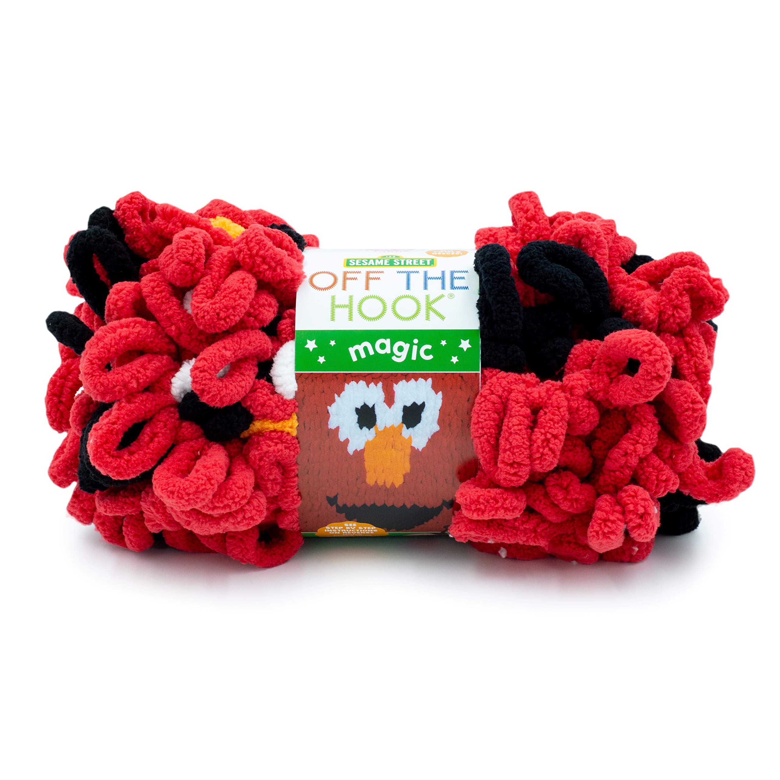 Hilo de poliéster Lion Brand Elmo Smile ovillo talla única tejer punto ganchillo