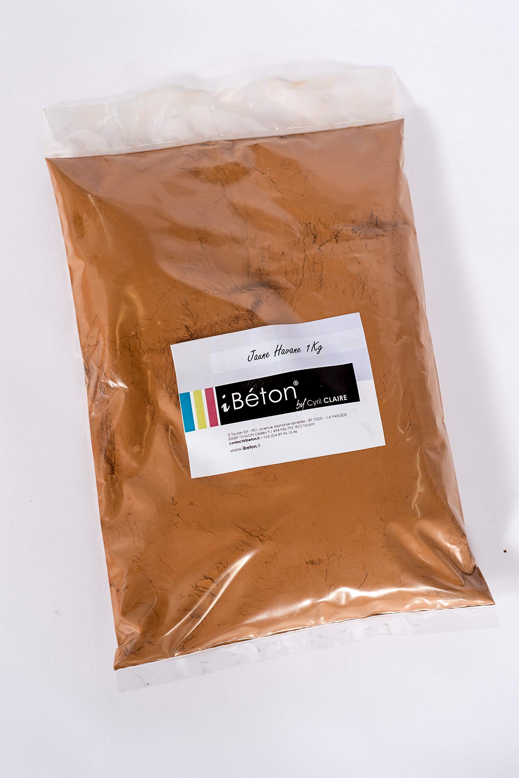 Pigment Naturel Jaune Havane 500g - Pour Peintures, Enduits Béton et Chaux - Poudre Colorante - Origine Europe