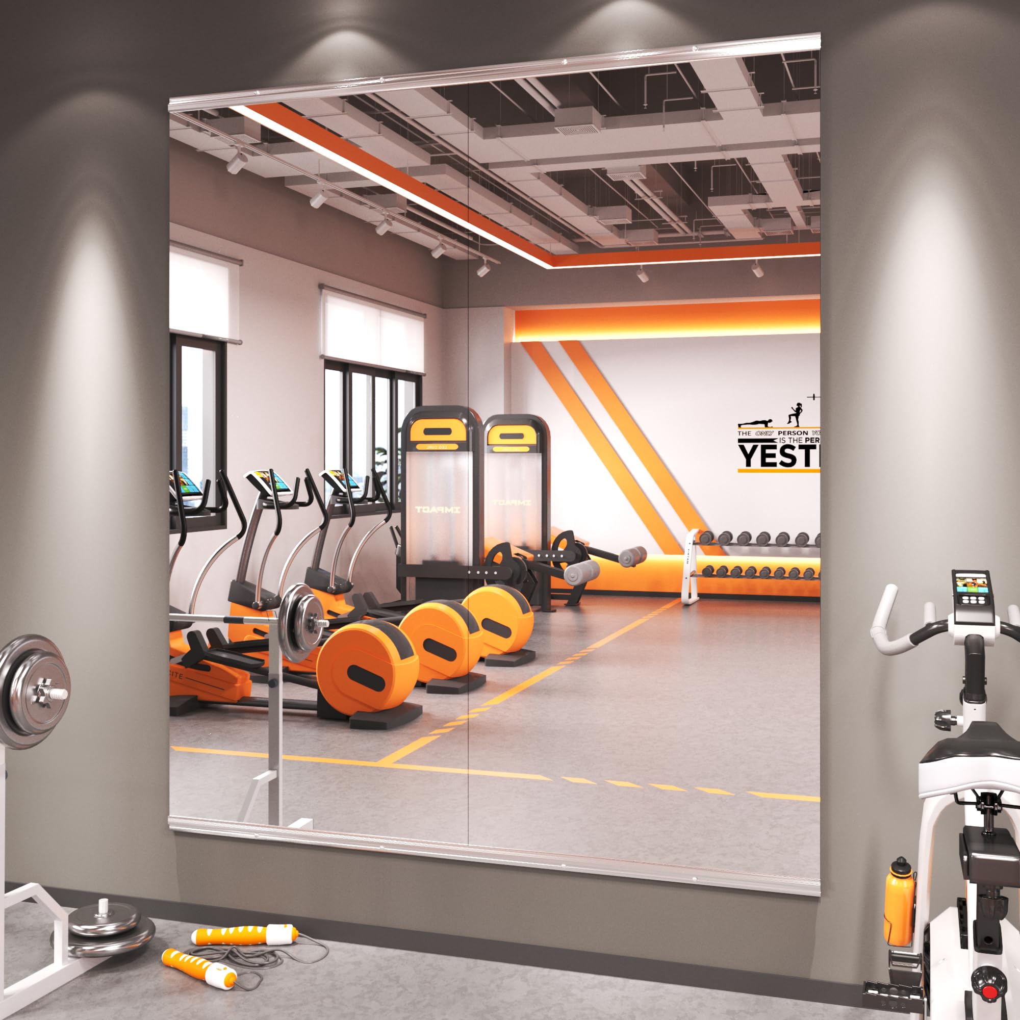 Amorho 63x28 Gym Mirror 2-Pack