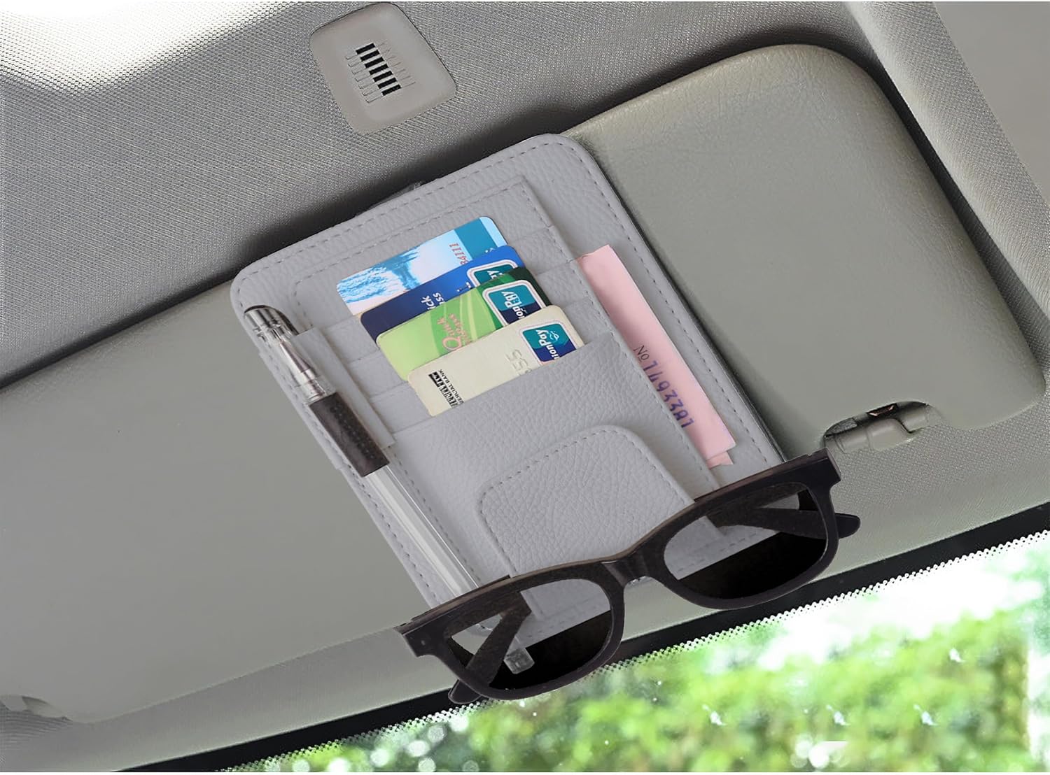 Sun Visor Glasses Clip Card Holder Storage Clip Multifunctional Storage High