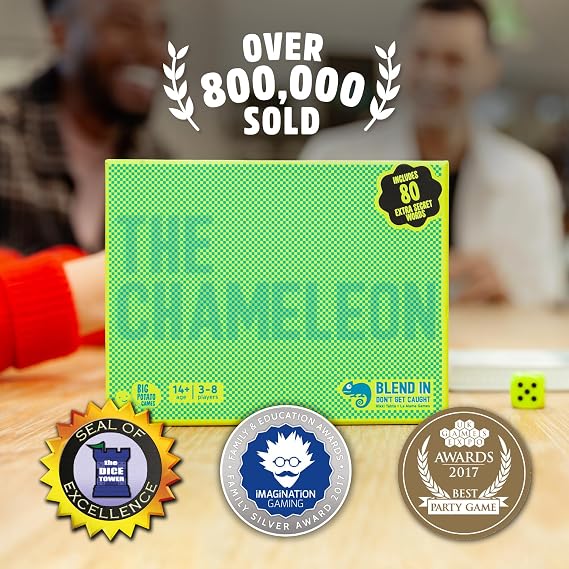 The Chameleon Board Game, Social Deduction Game for Adults, Ages 12+