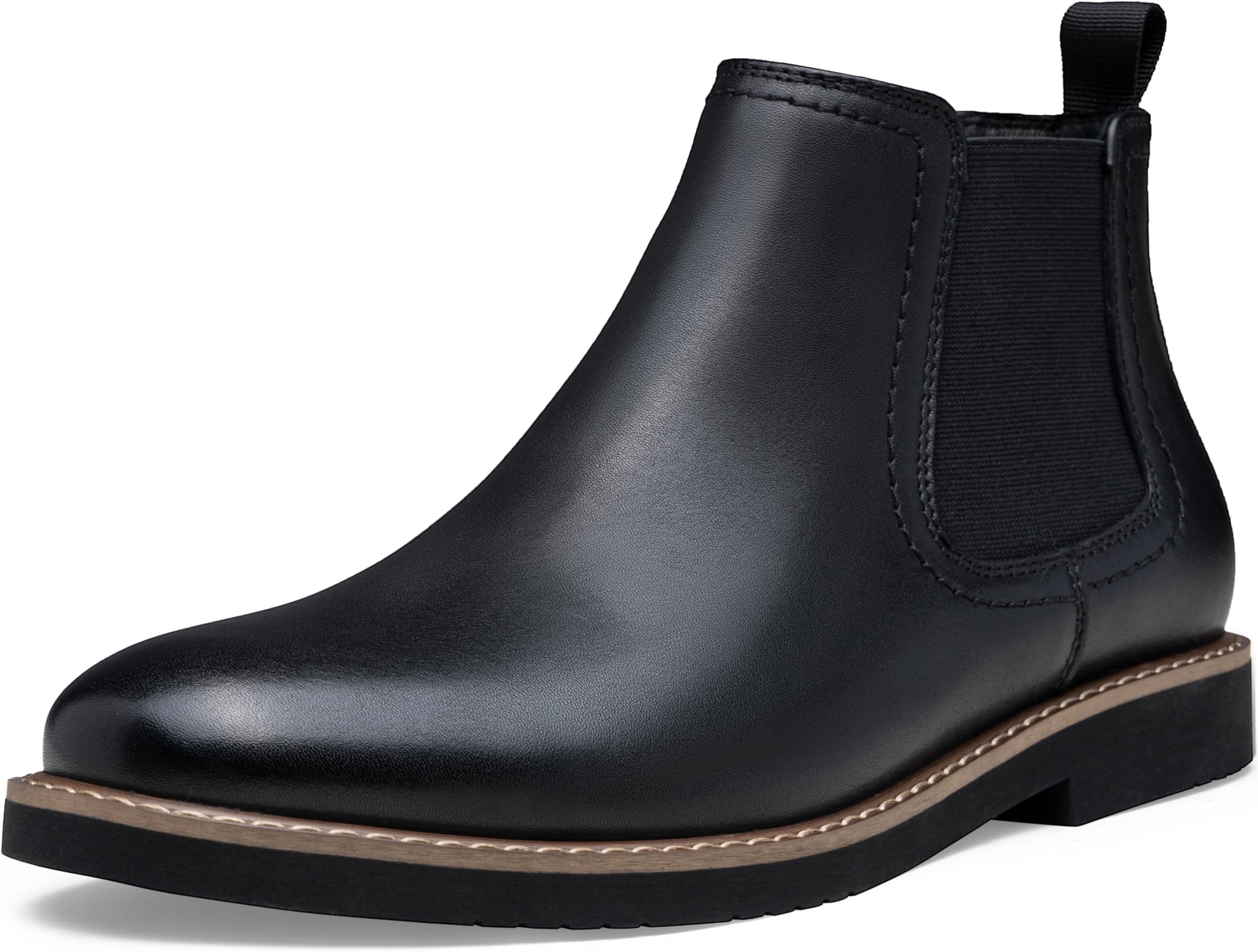Vostey Chelsea Boots Men Casual Dress Boots Black Ankle Classic Slip on Boots for Men