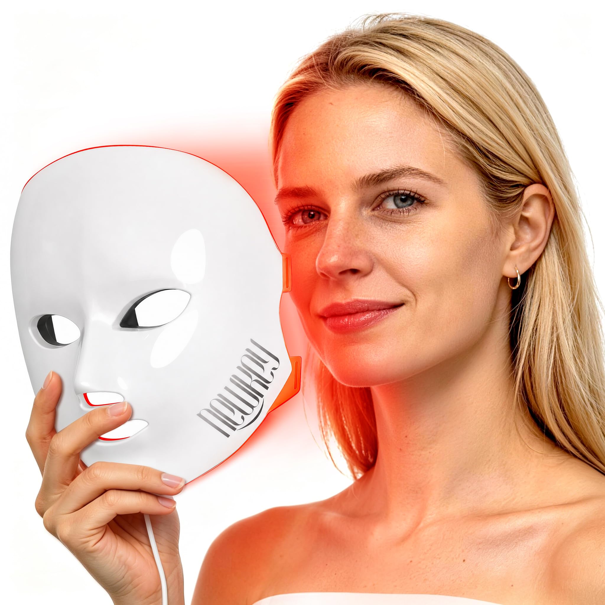 Amazon.com: NEWKEY 4D LED Red Light Therapy Mask for Face Skin