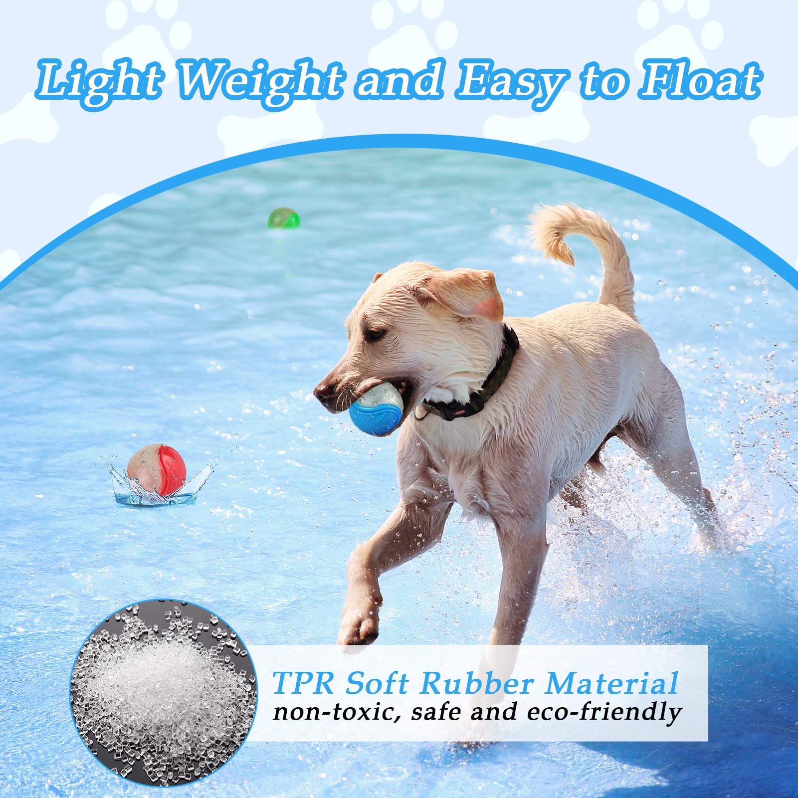QKURT 4 Stück Glow Ball, Glow In The Dark Hundebal Produktbild-Vorschau 10