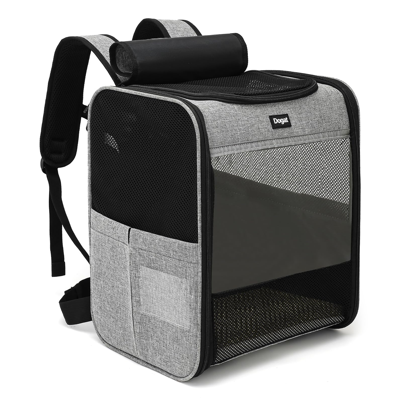 Dogat Cat Carrier Dog Backpack for Pets Up to 15 lbs (7 kg), Cat Backpack Carrier with Breathable Mesh