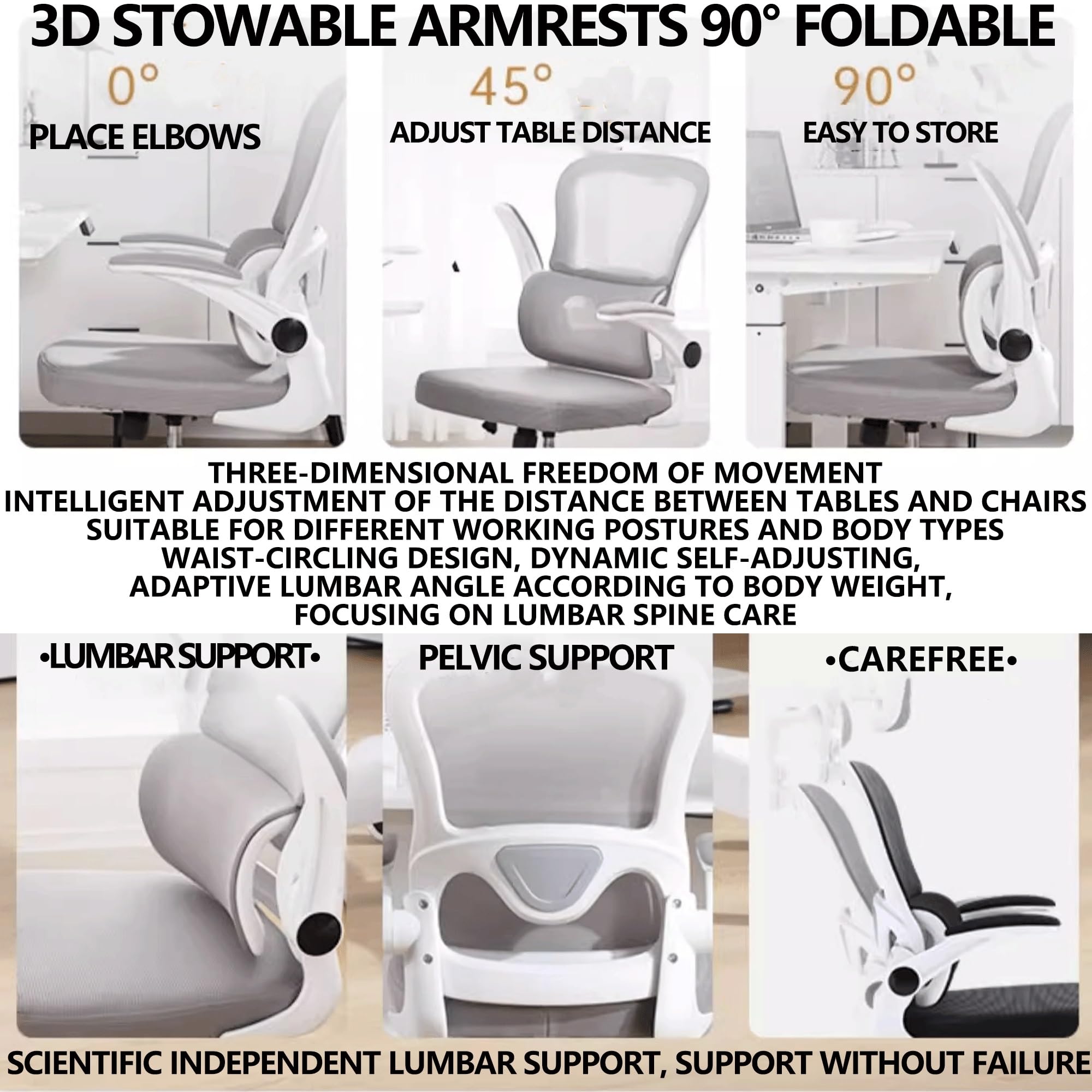Ergonomiczne krzesło biurowe dla graczy z regulowanym zagłówkiem 3D, oparcie z siatki, zdejmowany wieszak na ubrania, obrotowy pochylenie, idealny do pracy studyjnej i biura kierowniczego, czarny