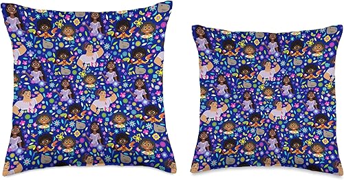 Miniatura 3 de Disney Encanto Mirabel Isabela Luisa Antonio - Almohada estampada 18 x 18 pulgadas multicolor