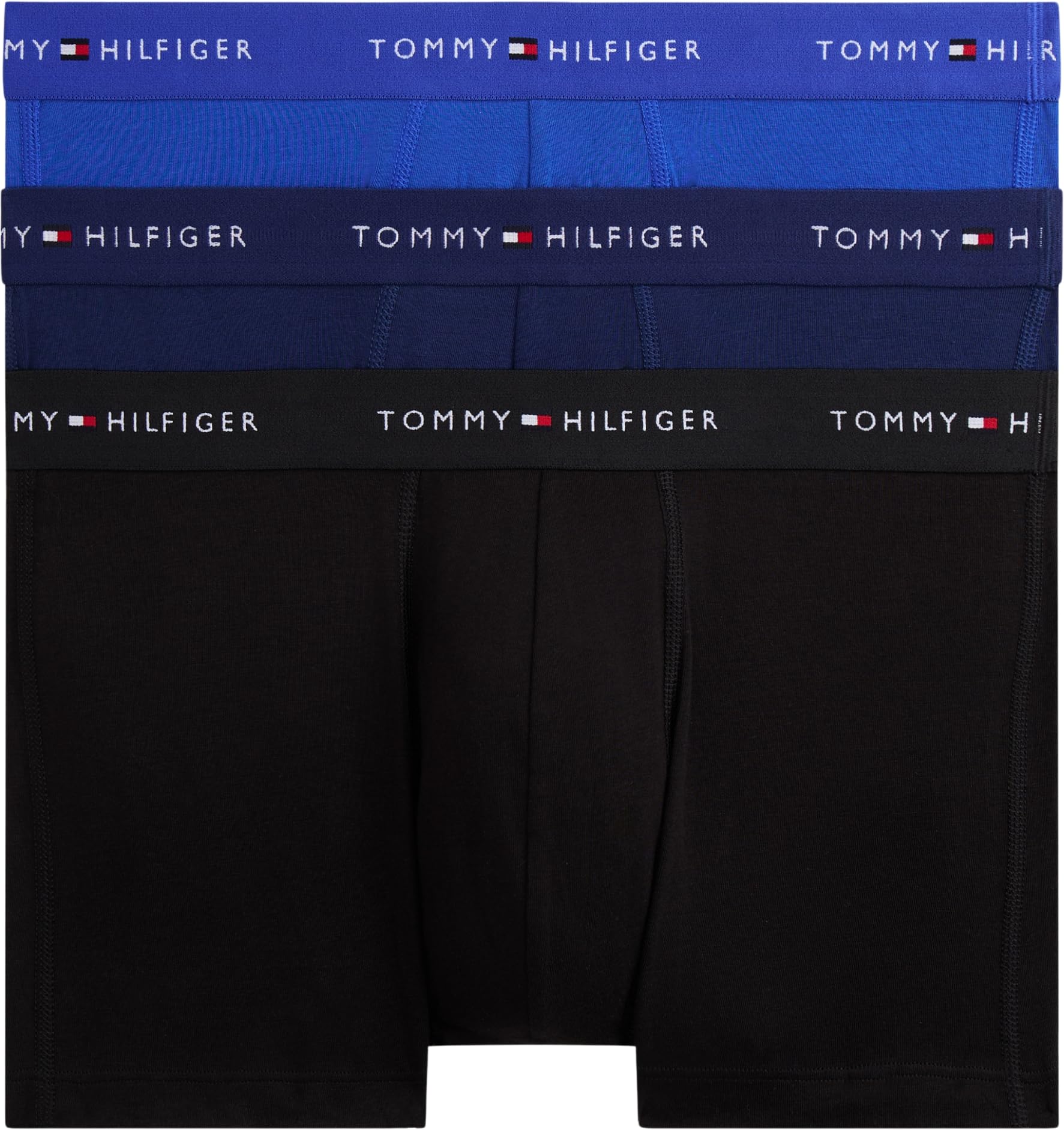 Tommy Hilfiger Men's 3P Trunk Dtm UM0UM03920 Trunk, Green (Nob Blu/Prp Nvy/Blk), XL