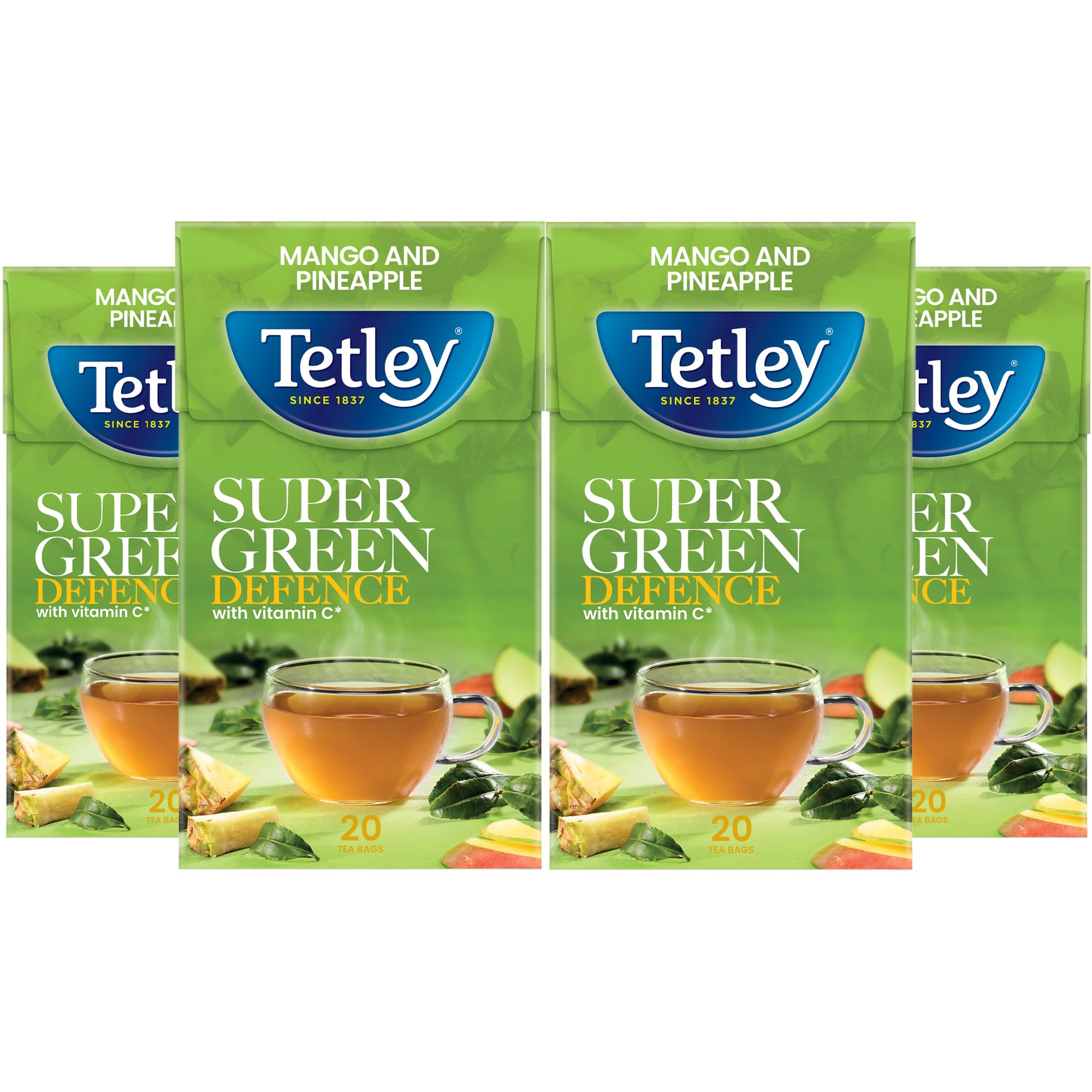 Tetley Super Green Tea Immune Tropical Teabags x20