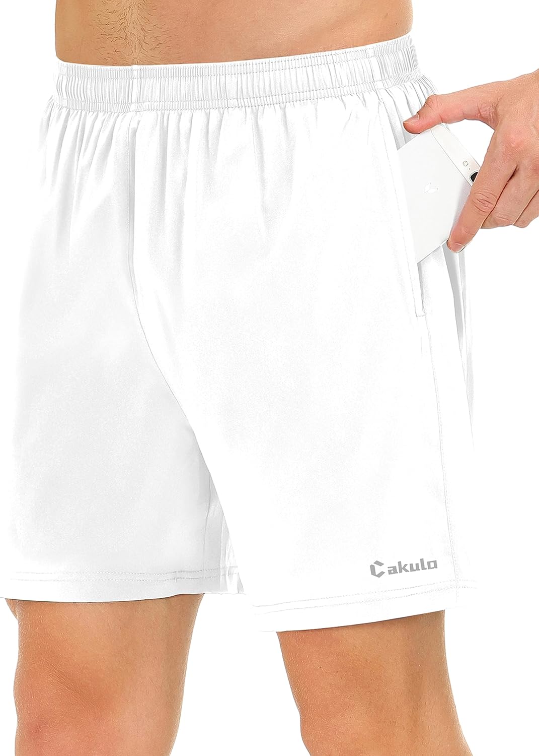 Cakulo Men's 5 Inch Running Tennis Shorts Quick Dry Athletic Workout Active Shorts with Pockets
