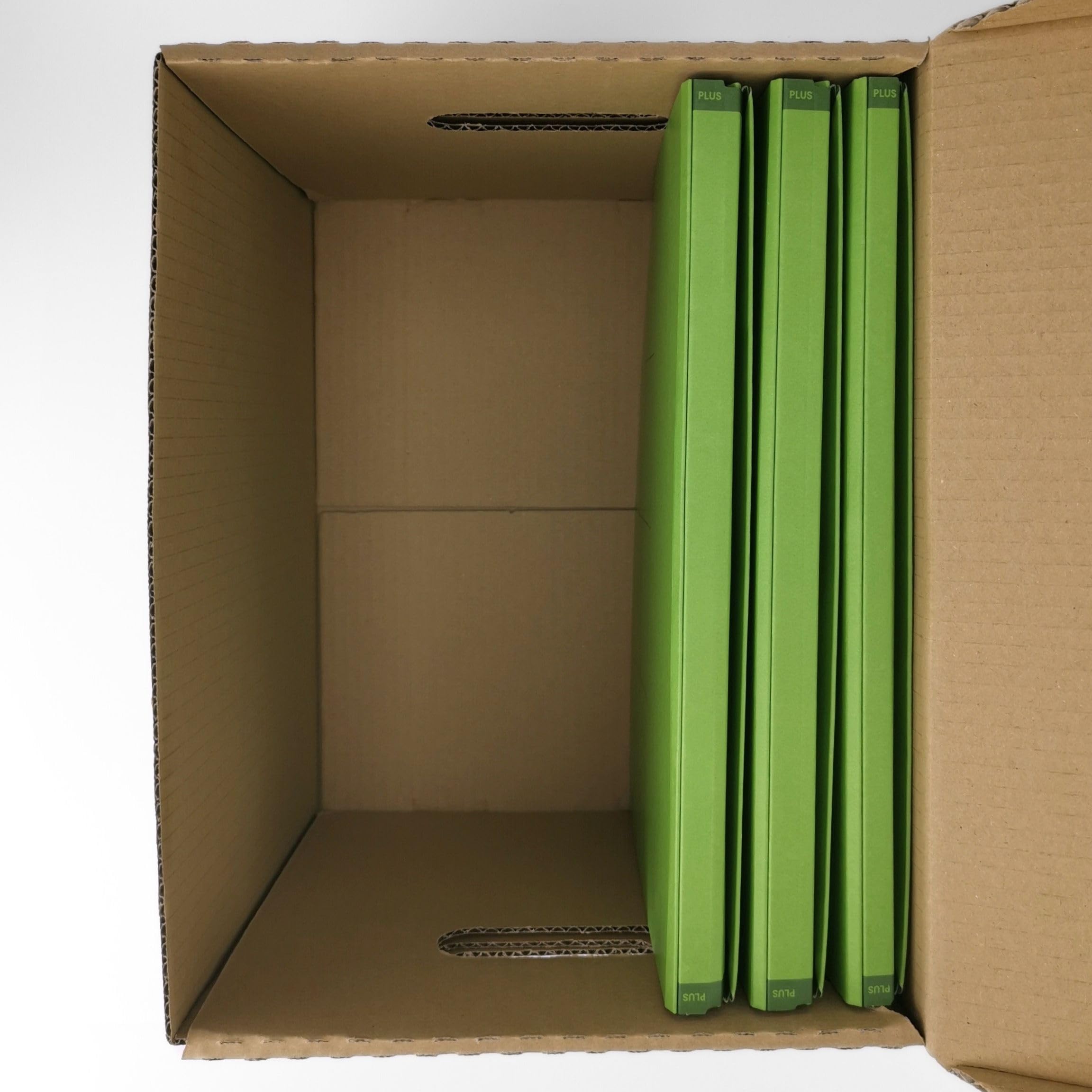 D.RECT ARCHEO Archiving Set with Storage Box and 3 Pastel Zero Max Adjustable Binders Archive Box, Eco-Friendly Office & Home Organizer 250x340x260 mm Green - Image 3