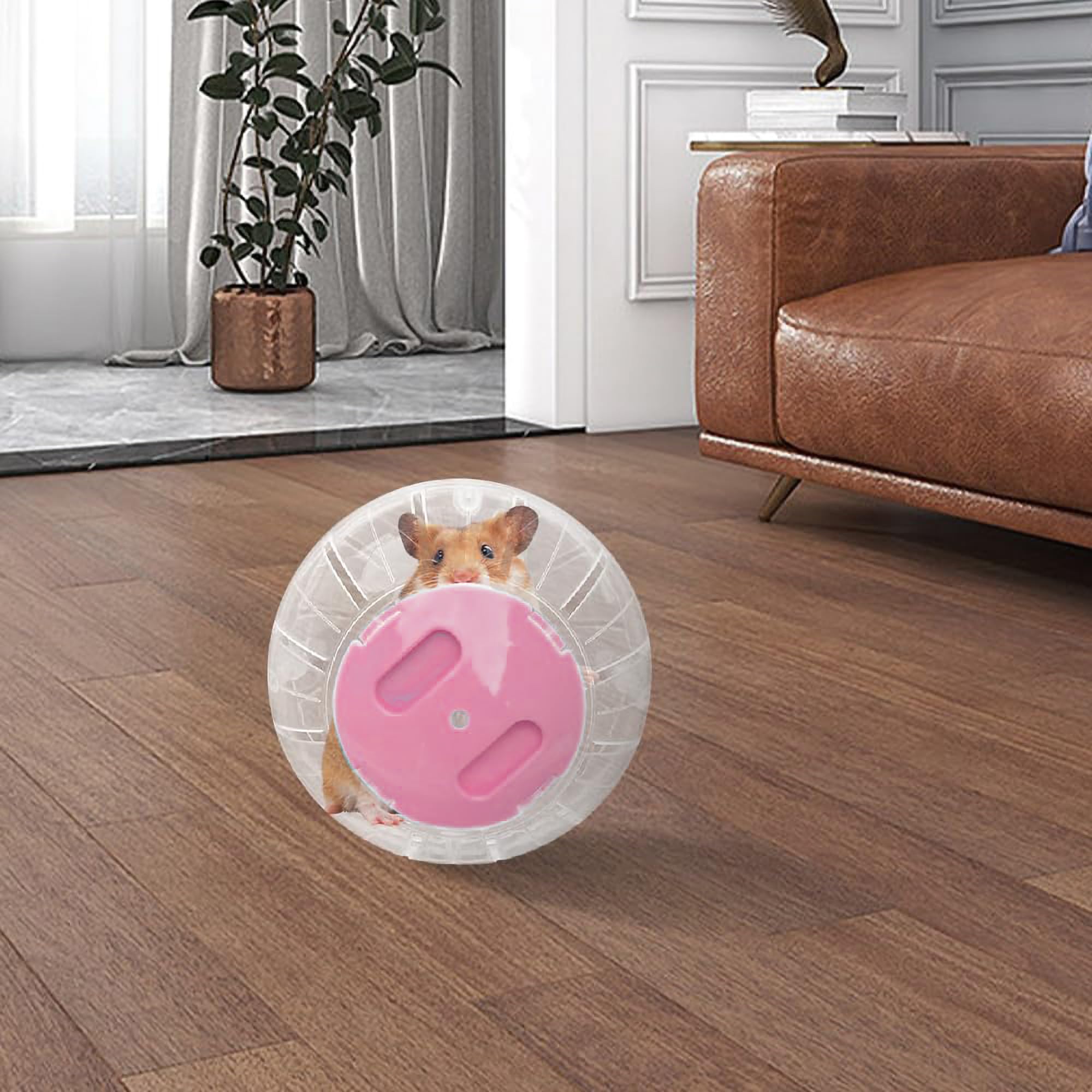 Sfera per Esercizio per Criceti, Palla Rotonda per Animali Domestici, per Roditori e Roditori, in Plastica, 14.5cm/5.71inch (Rosa)