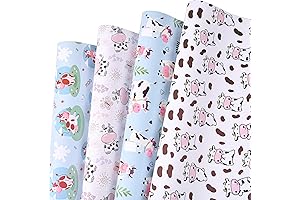 Sikiweiter Cow Print Wrapping Paper, Festive Flair for your Cow-Themed Celebrations