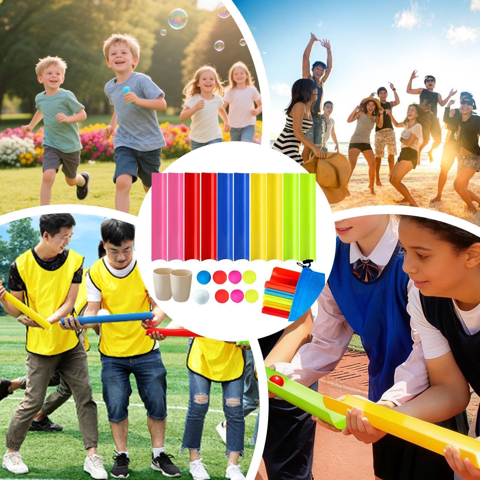 Giochi di Team Building per Lavoro,Portatili Giocattoli Educativi Divertenti con Borsa da Trasporto - Giochi da Festa per Bambini - per Famiglie, Giovani, Ufficio, Feste, Scuola, Sport