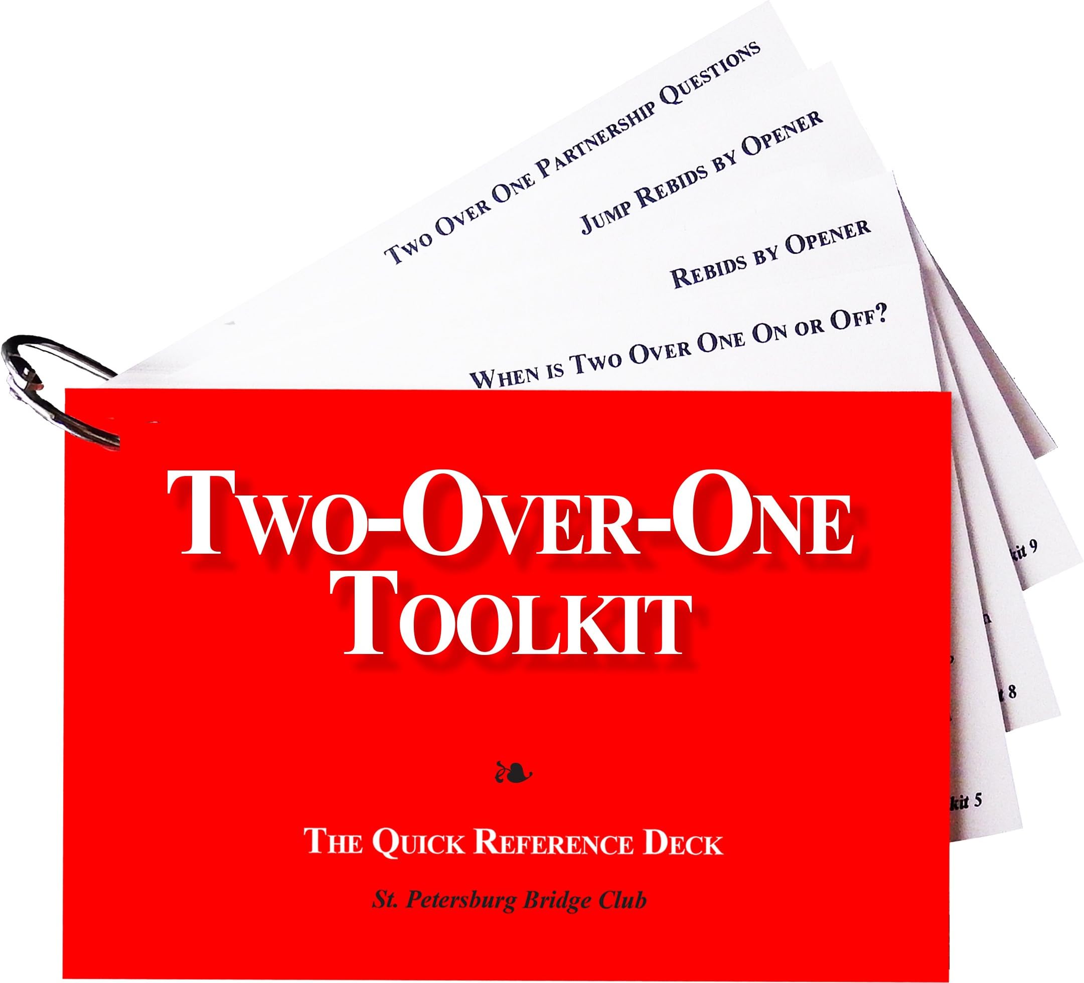 Baron Barclay Two-Over-one Toolkit - The Quick Reference Deck - St. Petersburg Bridge Club - Great Tool to Help Your Bridge Game