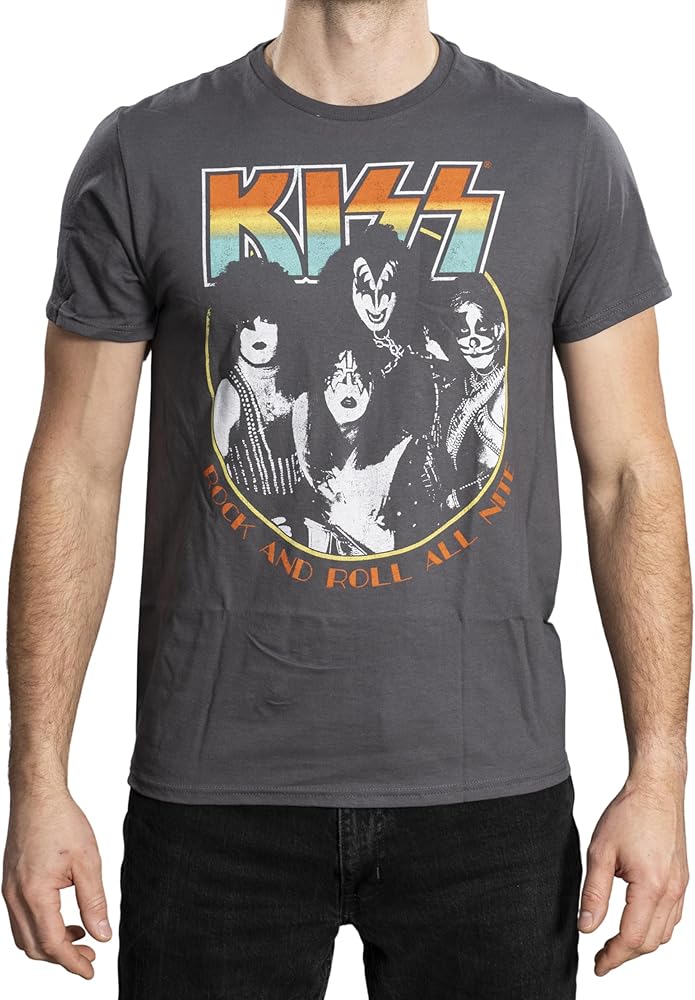 Mad Engine Band Rock and Roll All Nite Adult Short Sleeve T-Shirt